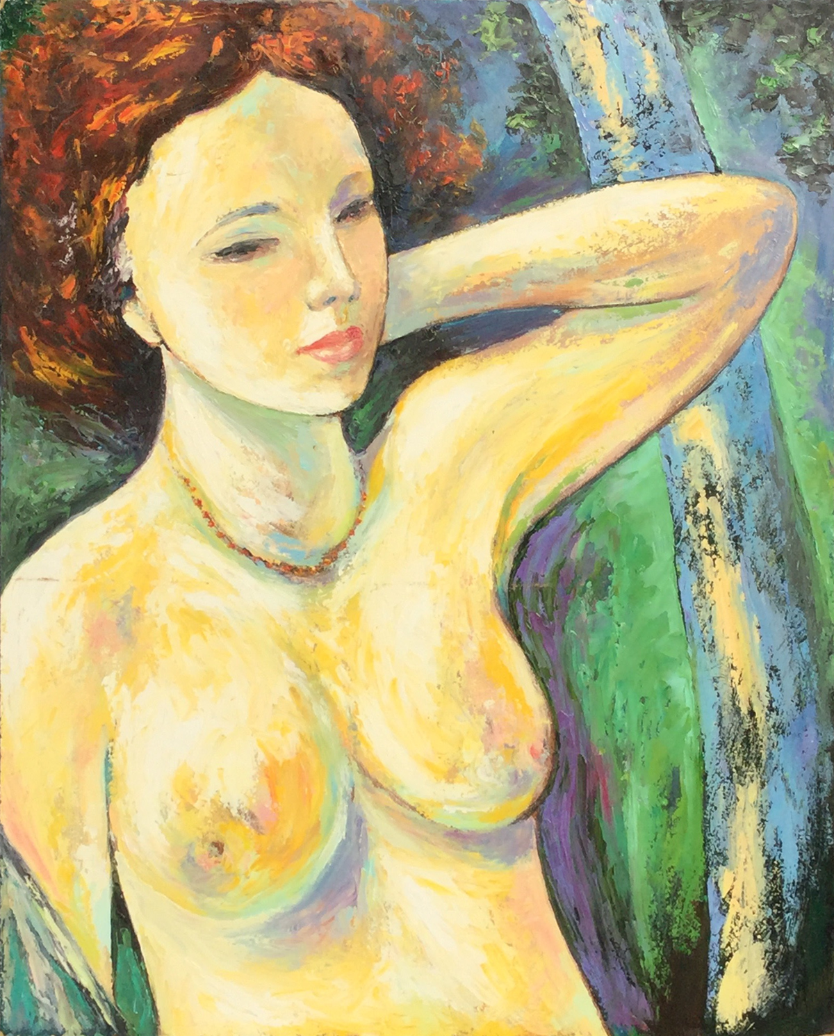 Giuseppe Minaya - Nudo con collana