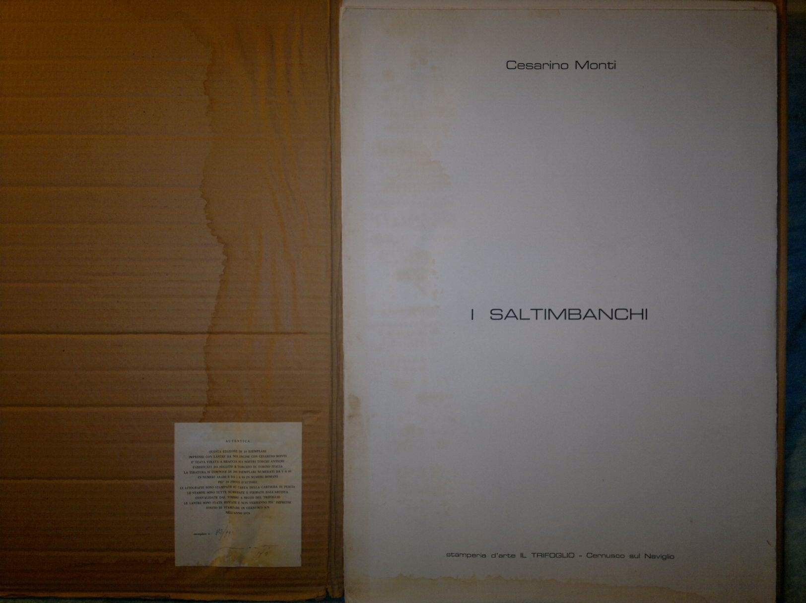 I saltimbanchi - Cesarino Monti