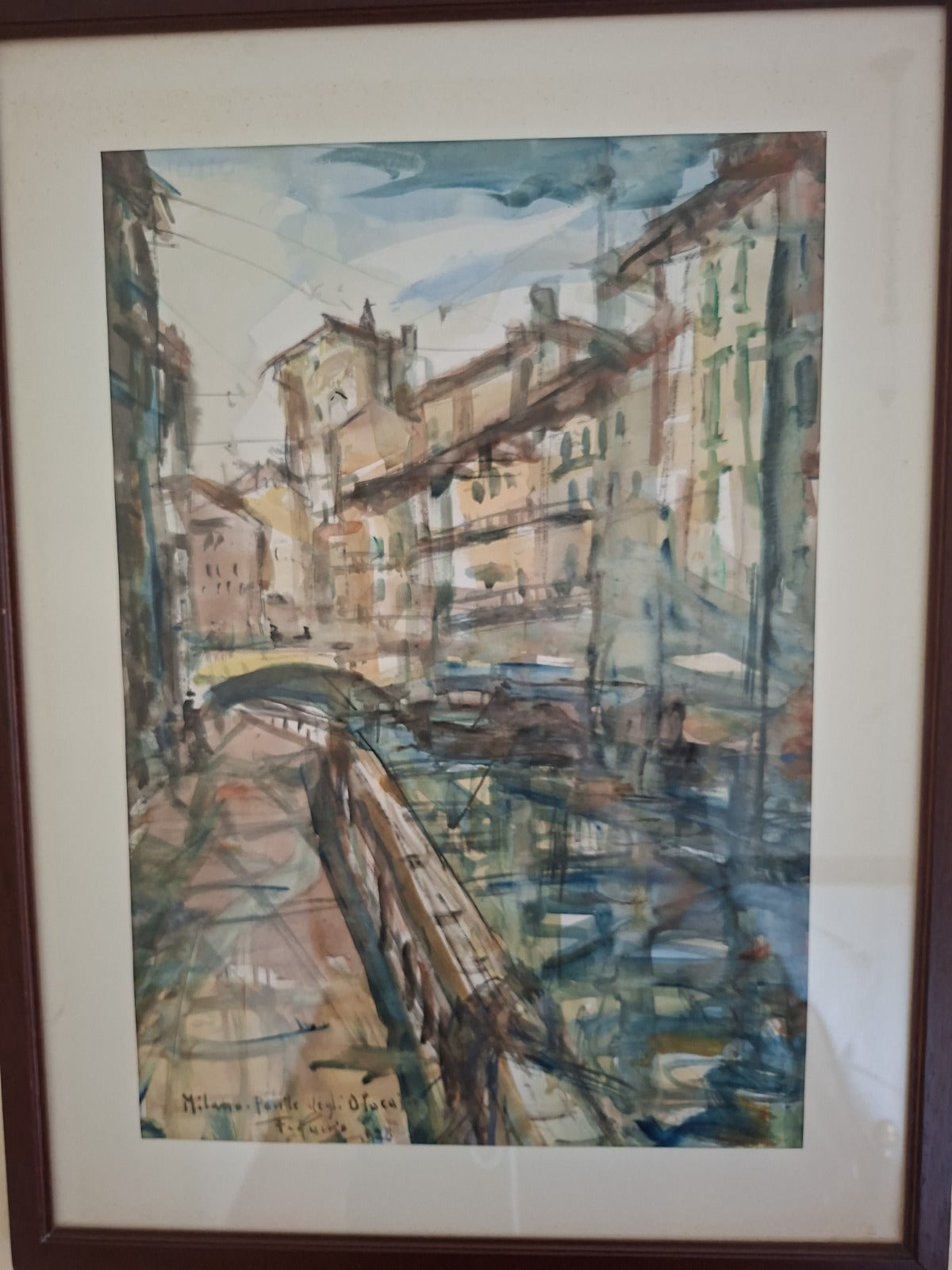 Ponte degli Olocati – Acquerello – Francesco Paolo Puccio