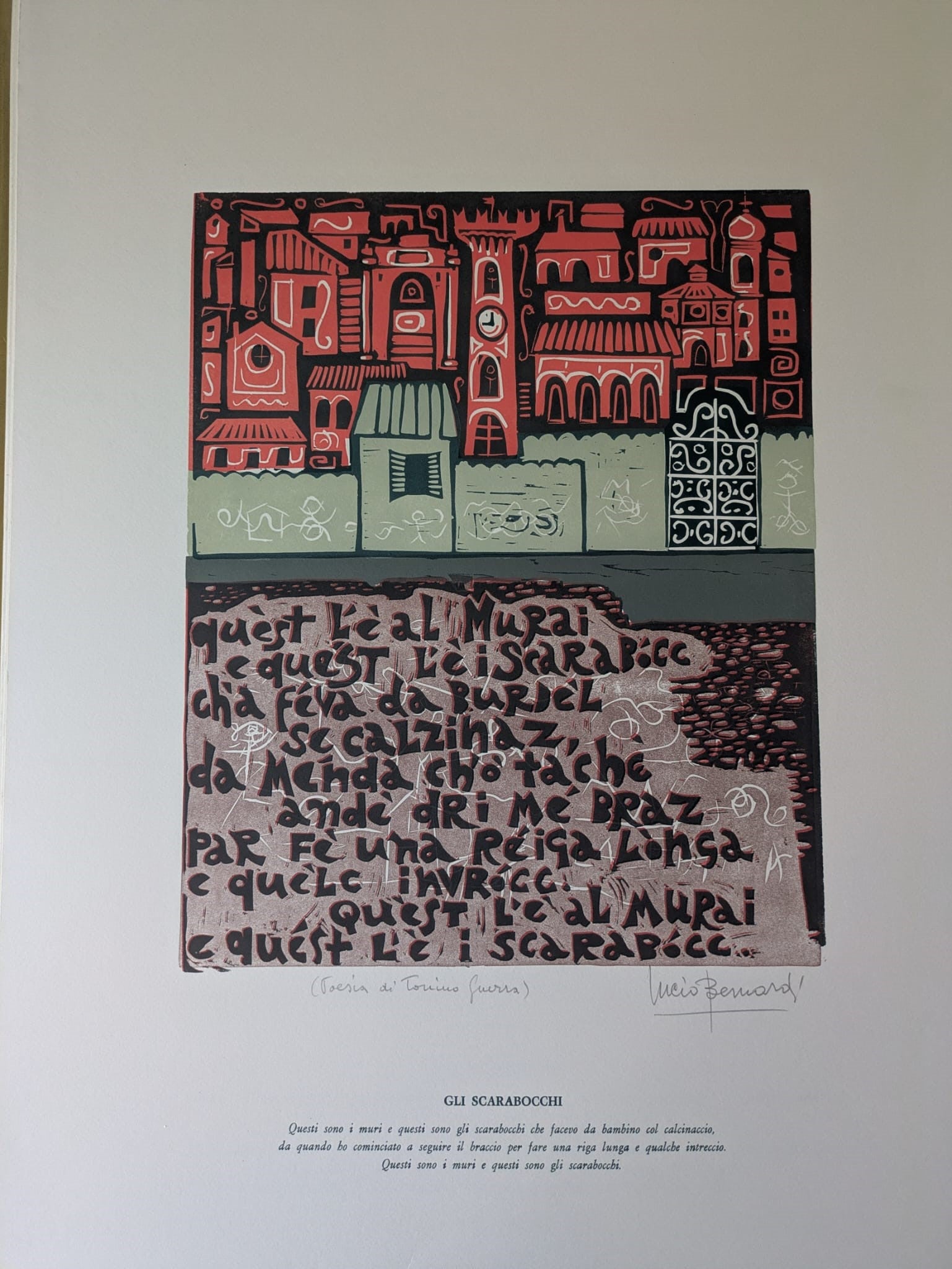 Senza titolo (incisioni e poesie) – Incisione – Lucio Bernardi e Tonino Guerra