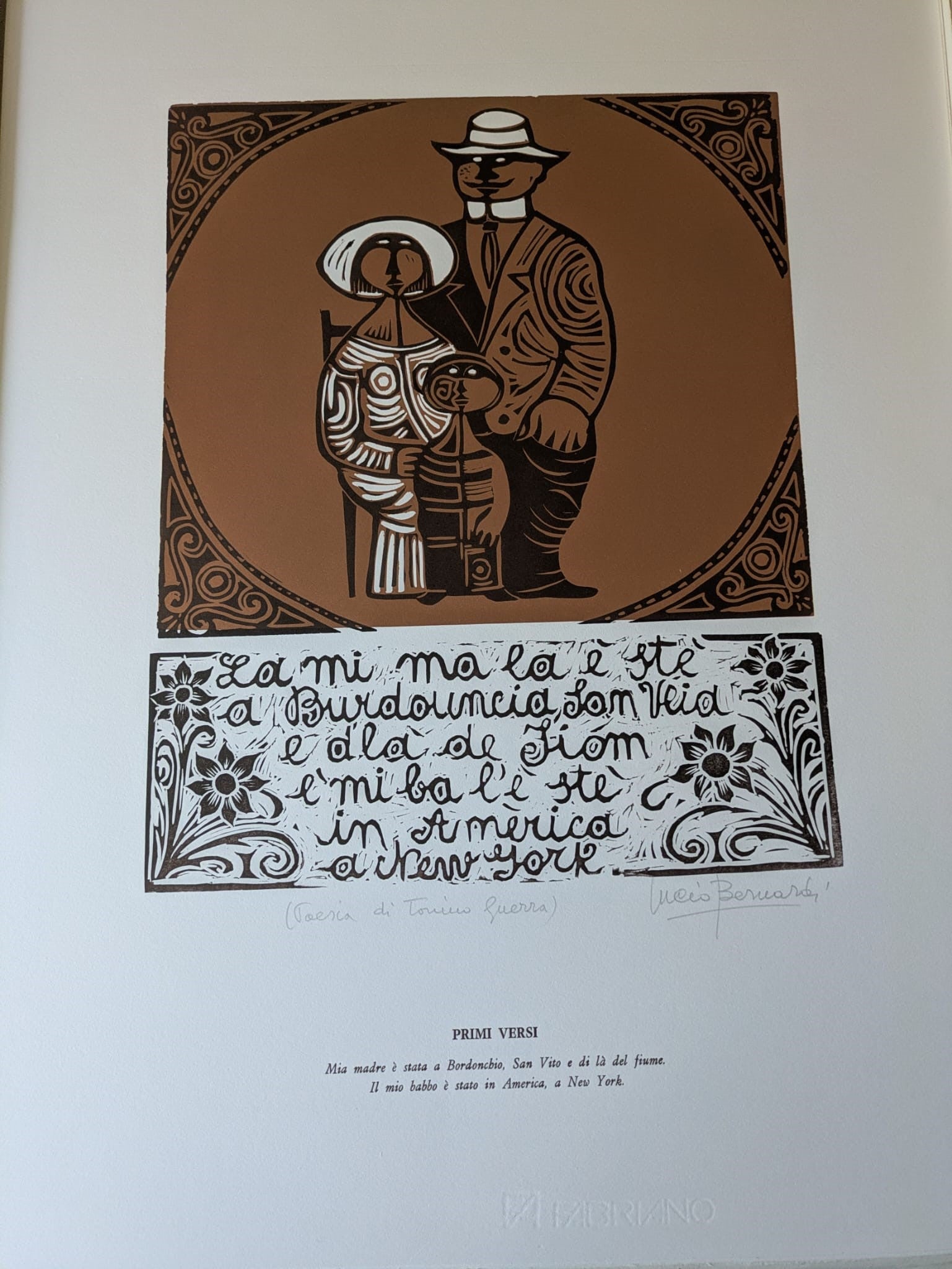 Senza titolo (incisioni e poesie) – Incisione – Lucio Bernardi e Tonino Guerra