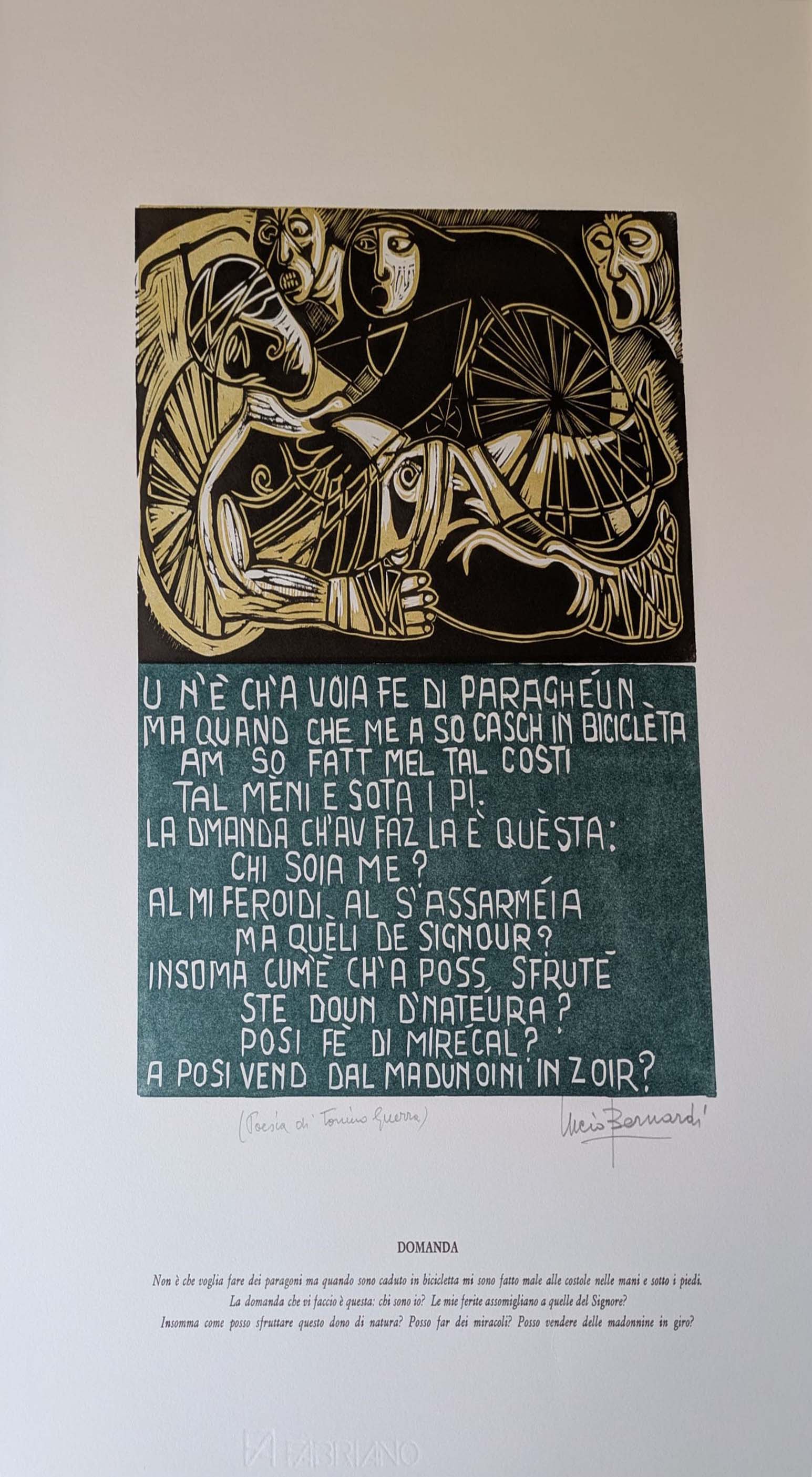 Senza titolo (incisioni e poesie) – Incisione – Lucio Bernardi e Tonino Guerra