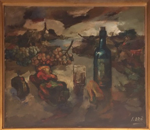 Saverio Arò Armeno - Natura morta con bottiglia