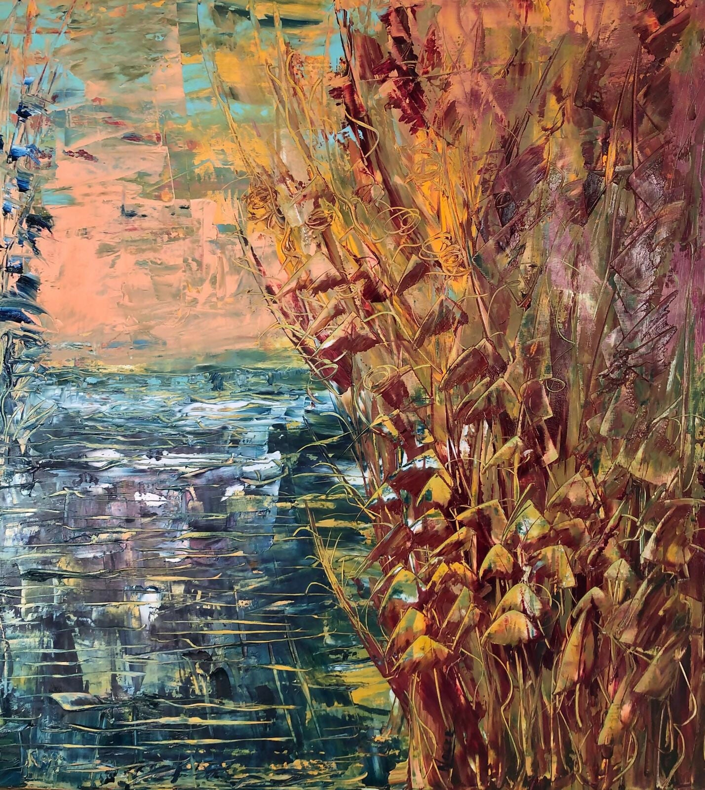 Nadia Crenna - Acqua madre - Olio su tela