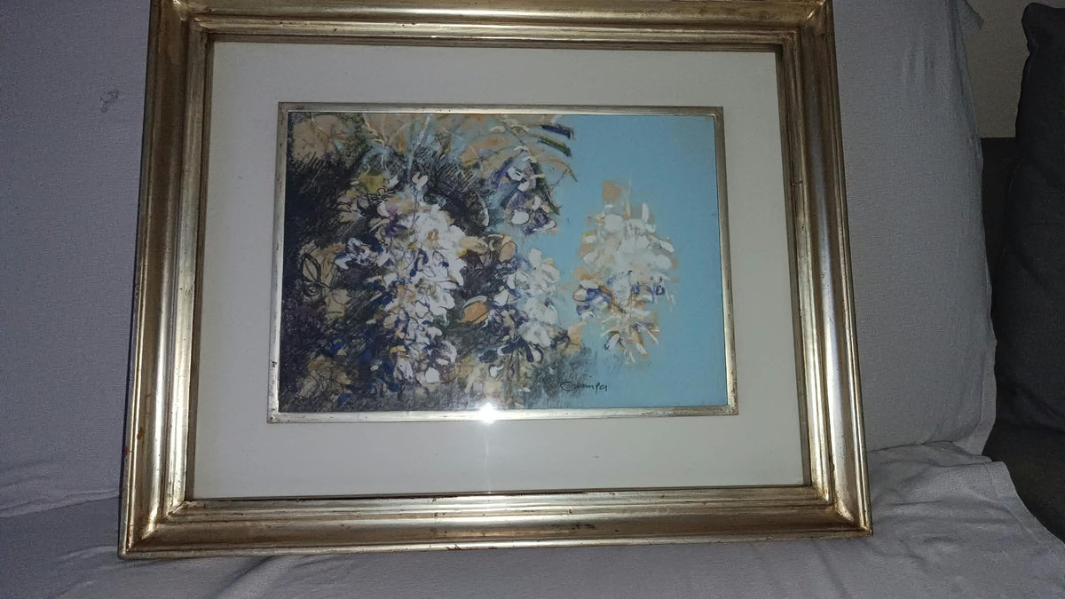 Per un paesaggio, pastello di Giancarlo Cazzaniga