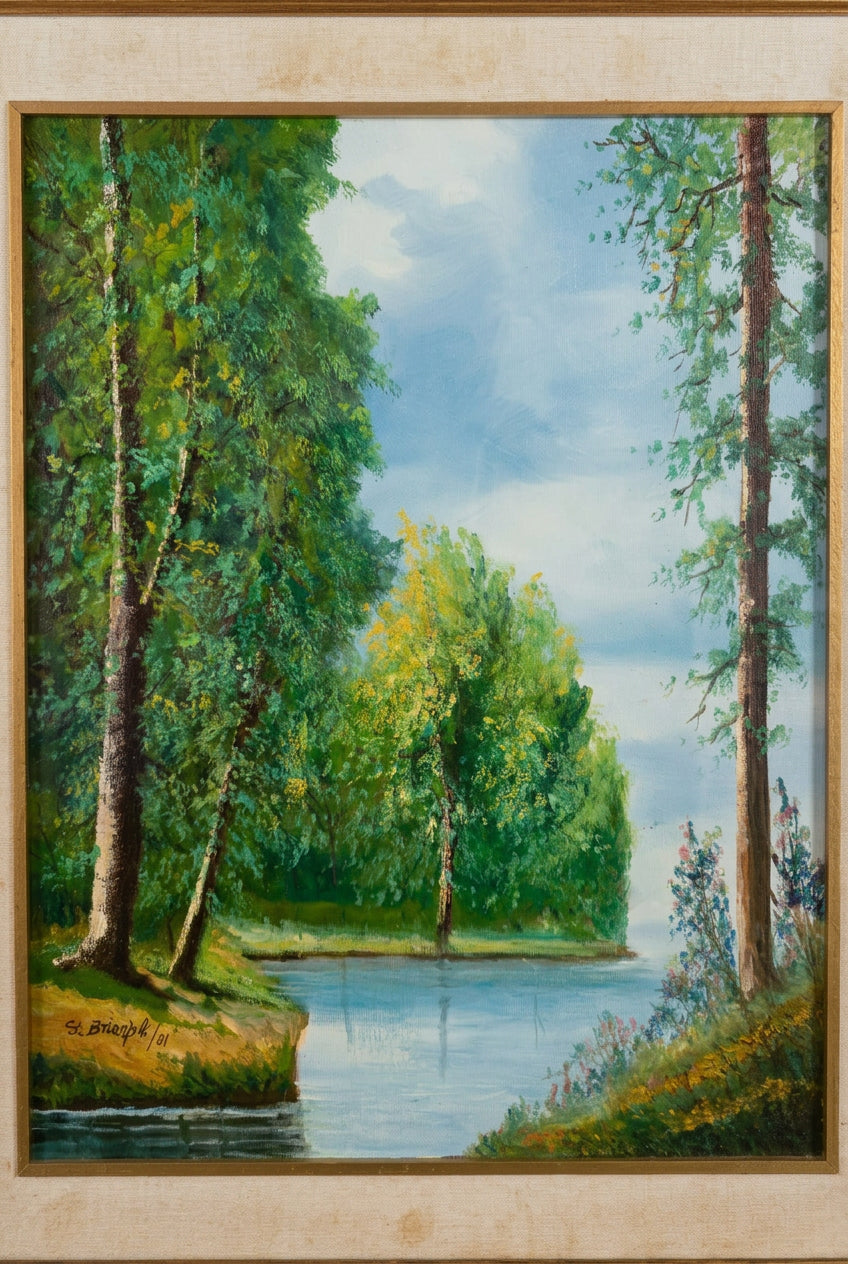 Senza titolo (paesaggio primaverile) - Gualtiero Brianzoli
