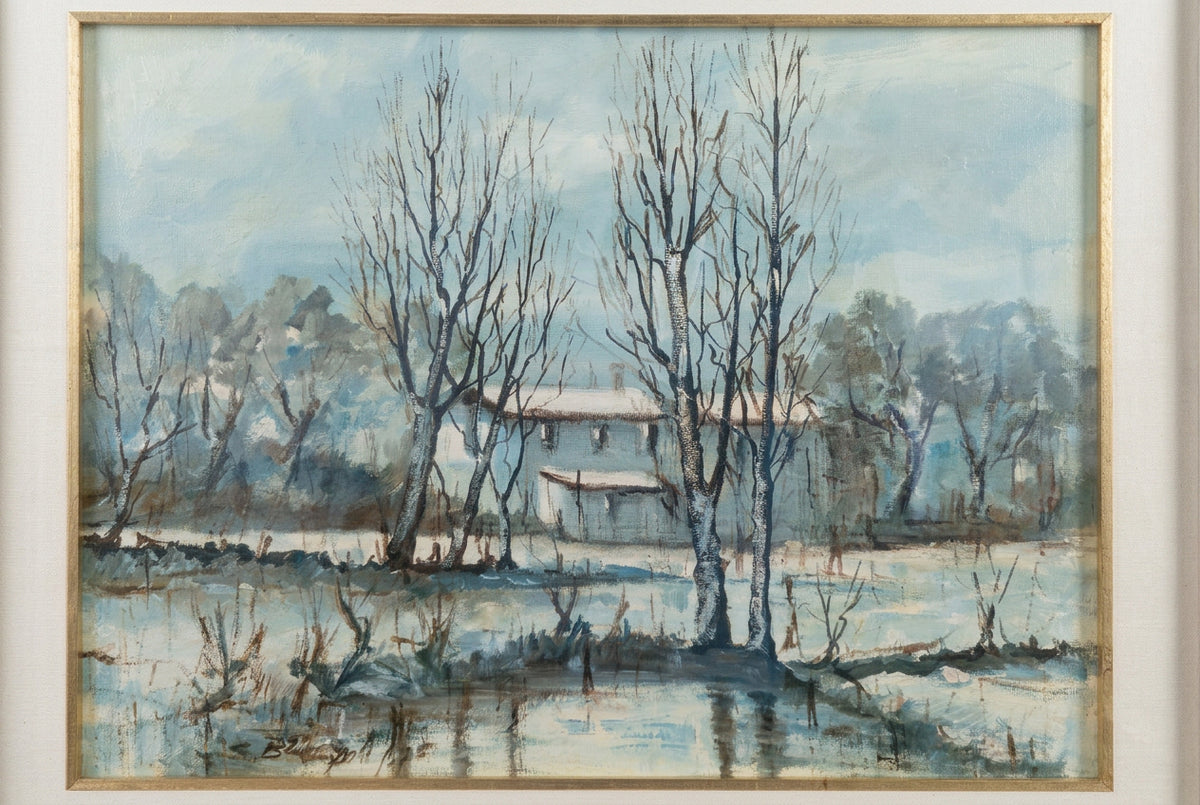 Senza titolo (paesaggio invernale) - Gualtiero Brianzoli