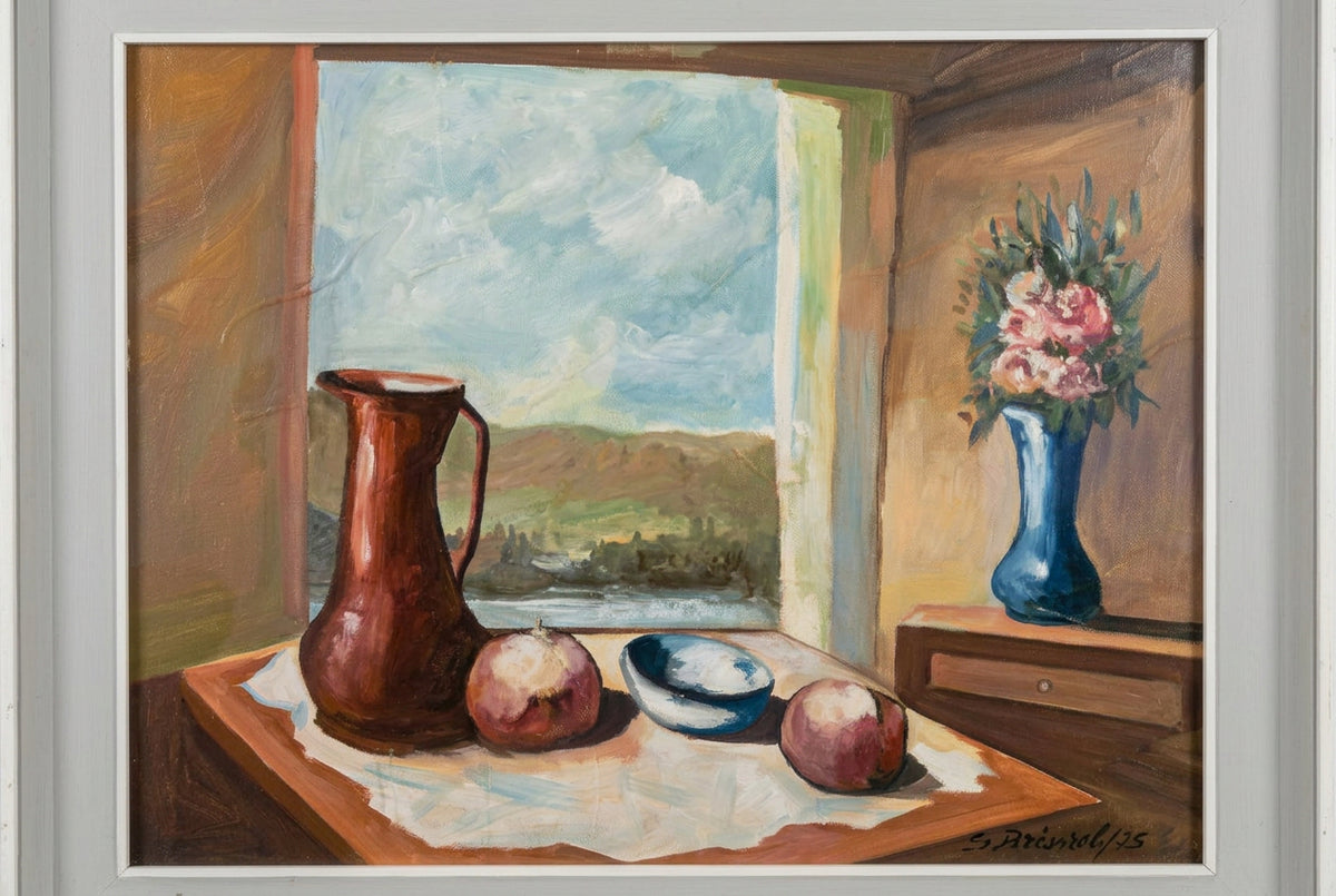 Senza titolo (natura morta con finestra) - Gualtiero Brianzoli