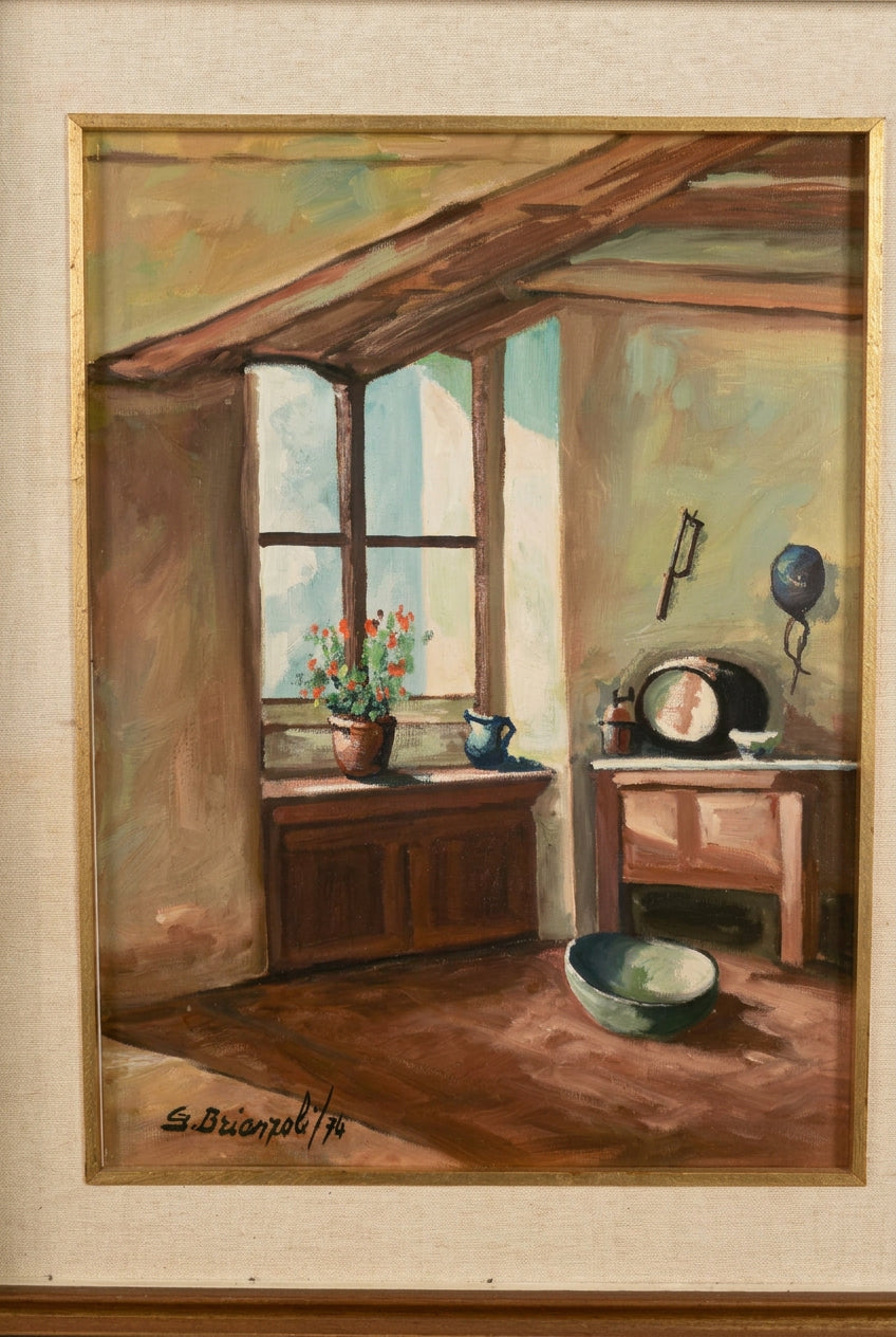 Senza titolo (interno di casa) - Gualtiero Brianzoli