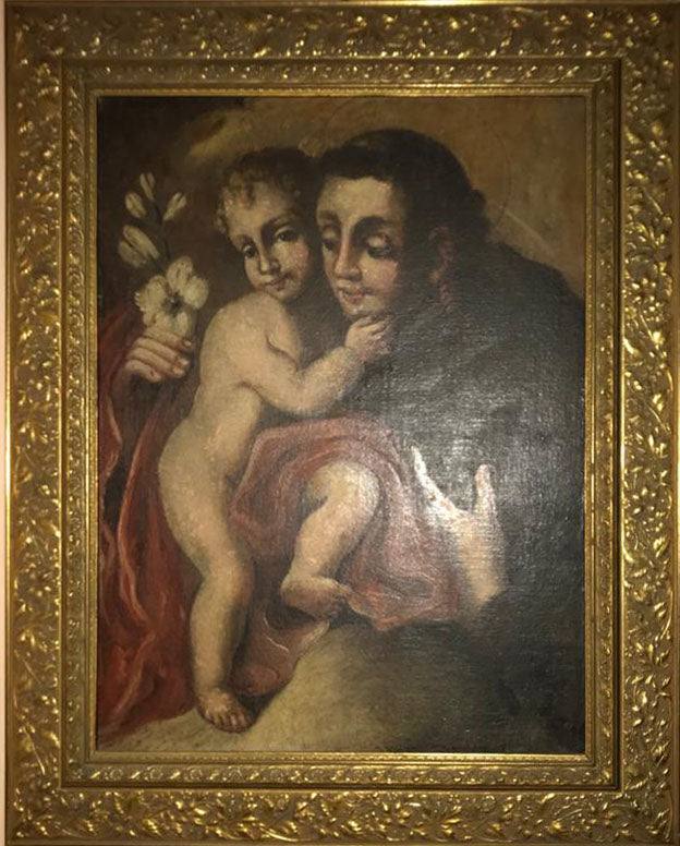 Autore Sconosciuto - Sant'Antonio da Padova con Bambin Gesù