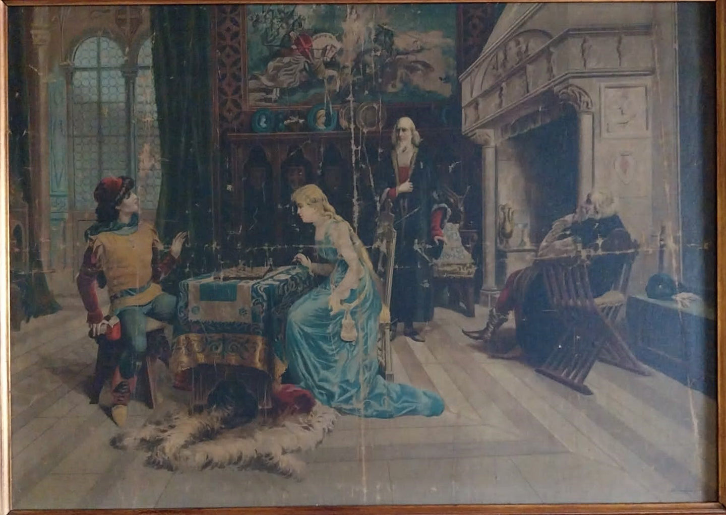 A. Borsari - A Game of Chess by Gerolamo Induno