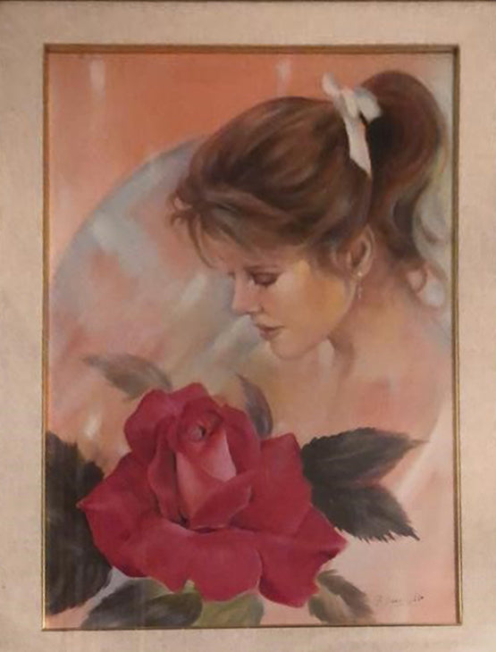 Beatrice Marinelli - La femminilità, donna con una rosa