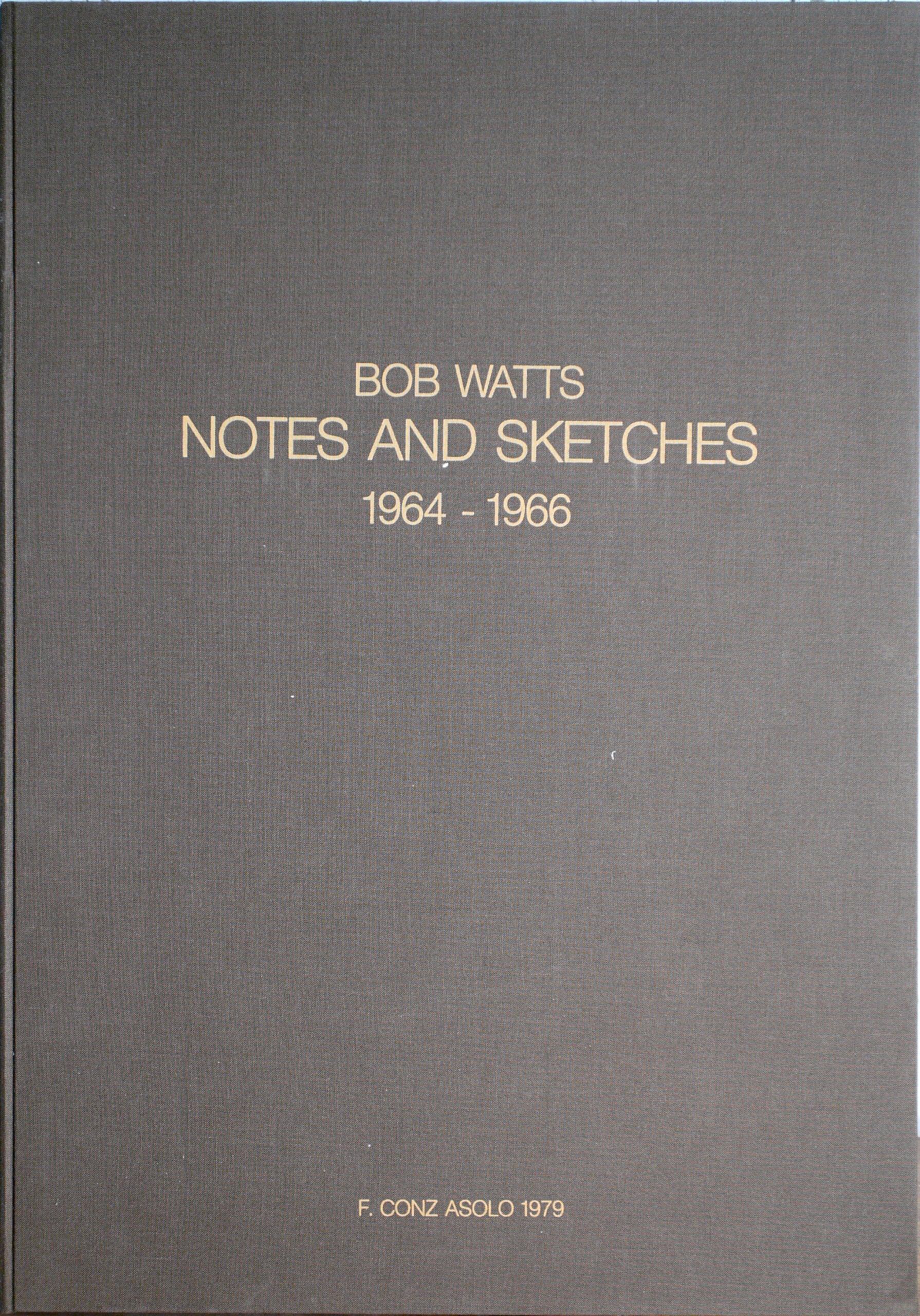 Francesco Conz Asolo - Notes and Sketches