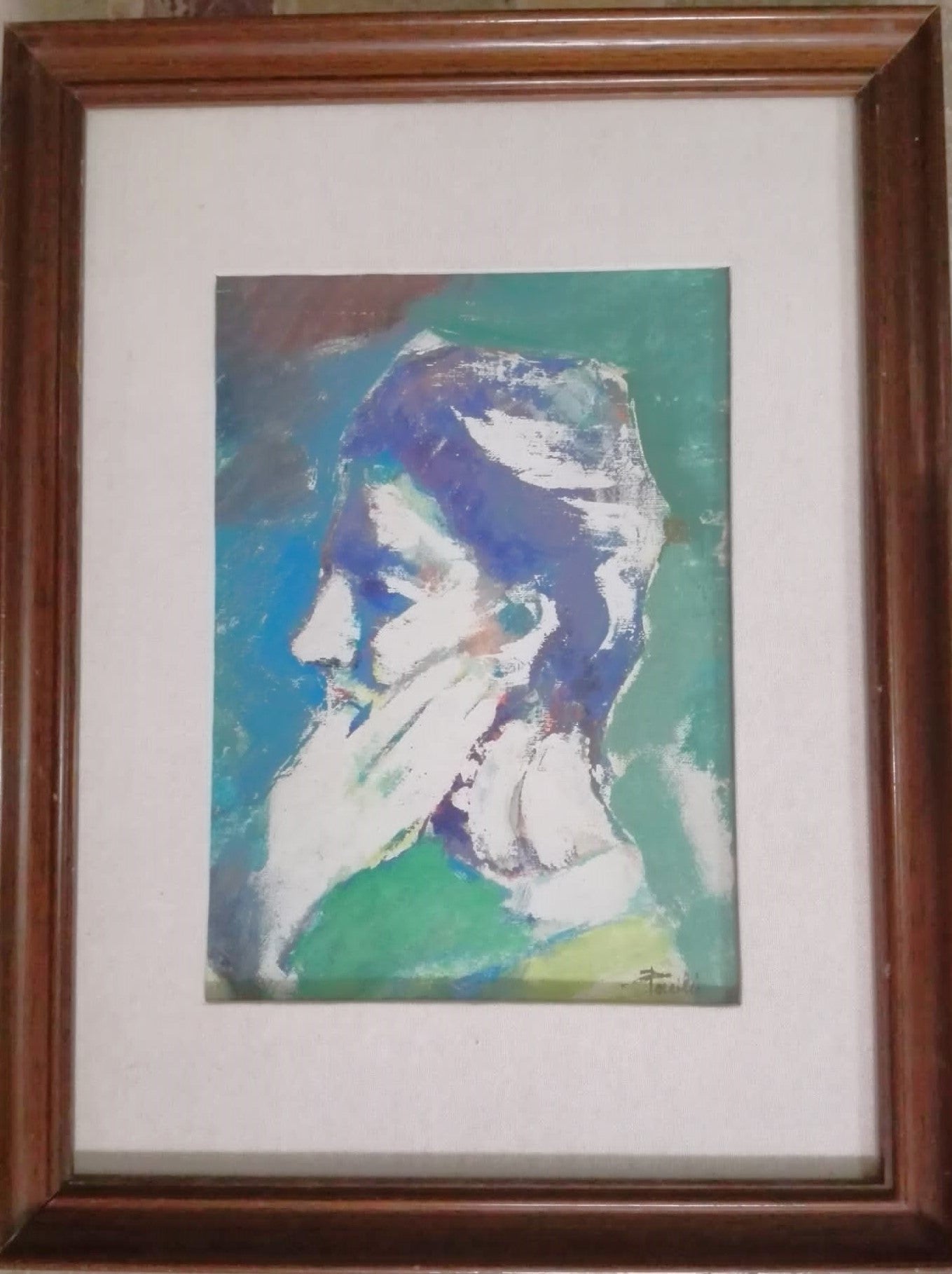 DONNA CON LA MANO IN FACCIA - PACILIO VINCENZO