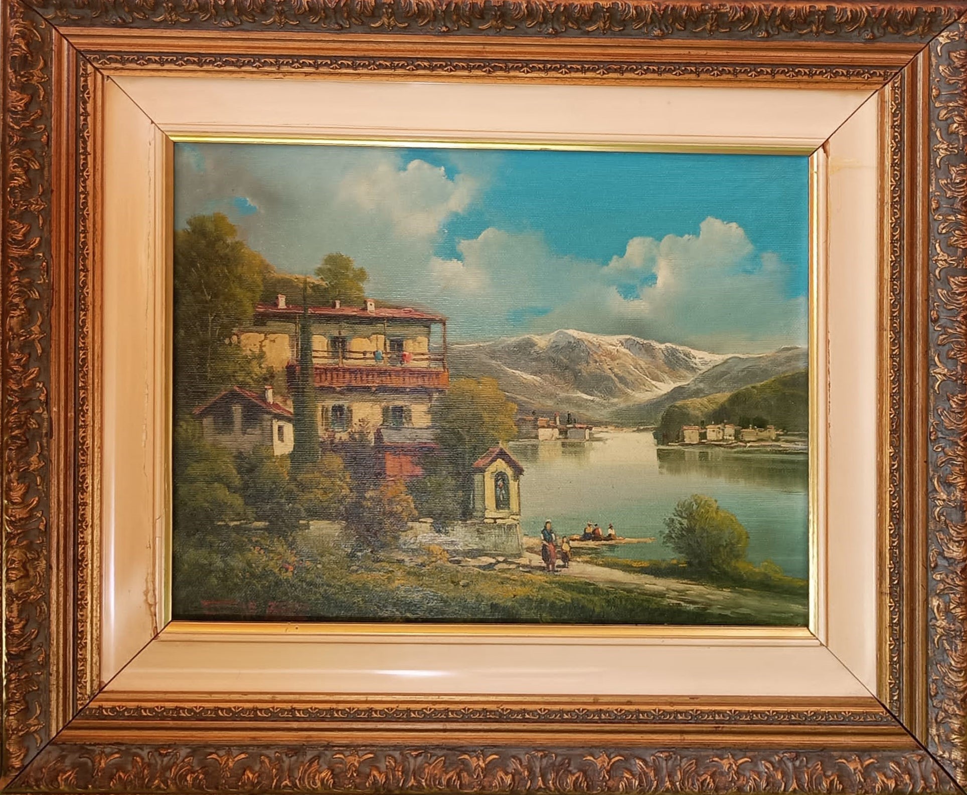 Antonio De Rosa - Paesaggio sul lago
