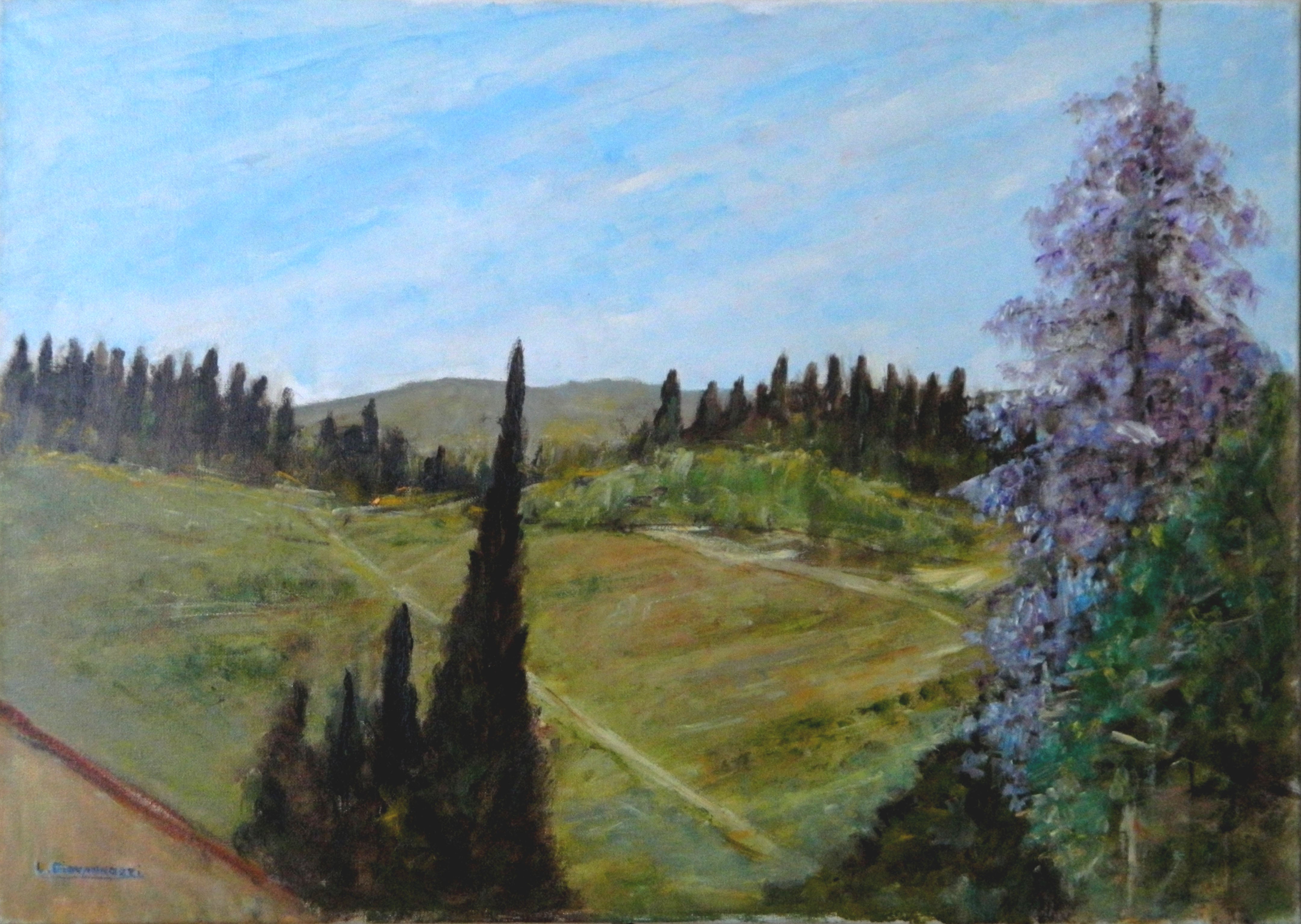 Luciano Giovannozzi - PAESAGGIO TOSCANO (LOC. STRADA IN CHIANTI - FI)