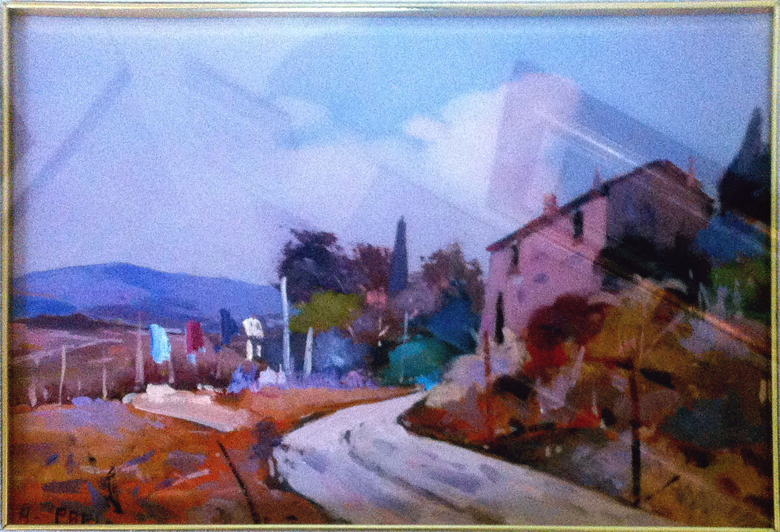 Alfonso Papi - Paesaggio Toscano