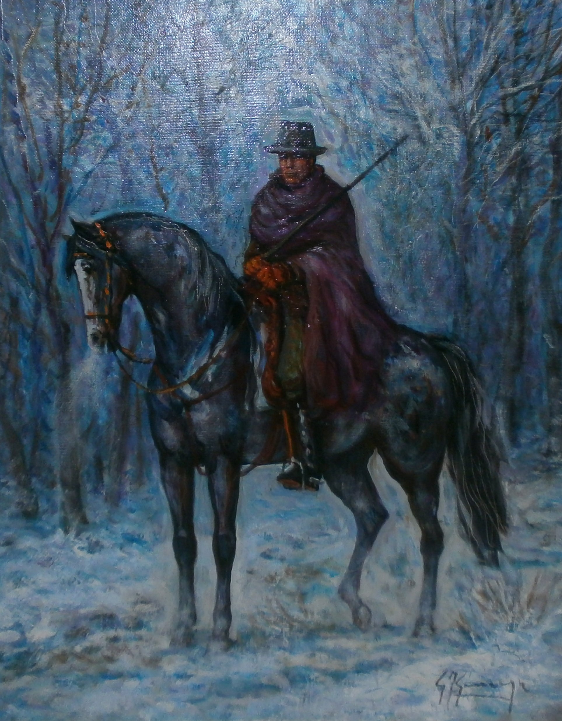 Giovan Francesco Gonzaga - Buttero sotto la neve