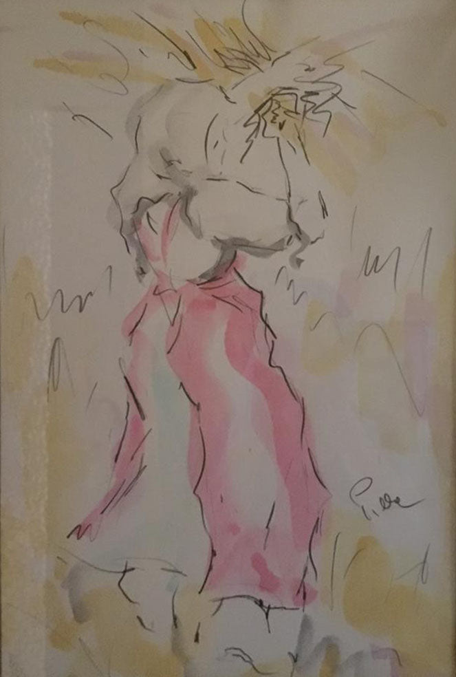 Pasquale Pilla - Mujer cosechando trigo