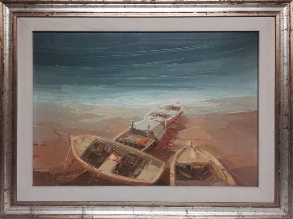 Antonio Di Viccaro - Barche sulla Spiaggia