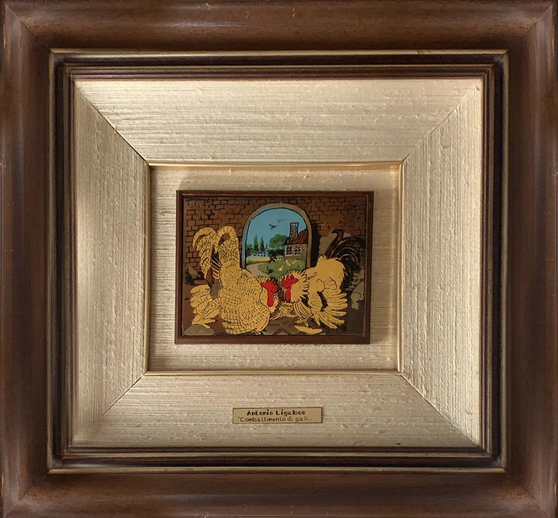 Antonio Ligabue - Combattimento tra galli