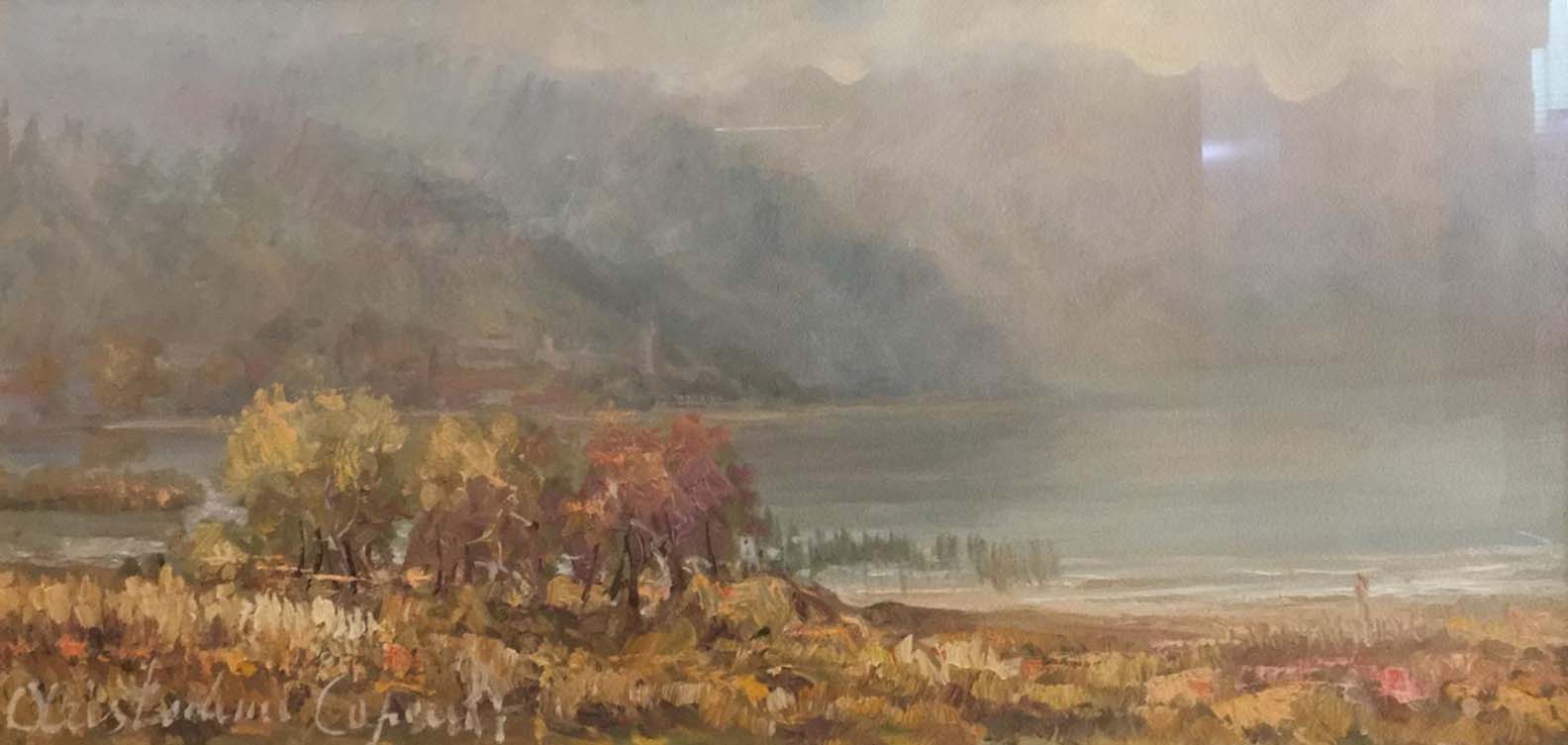 Aristodemo Capecchi - Foschia sul lago Maggiore