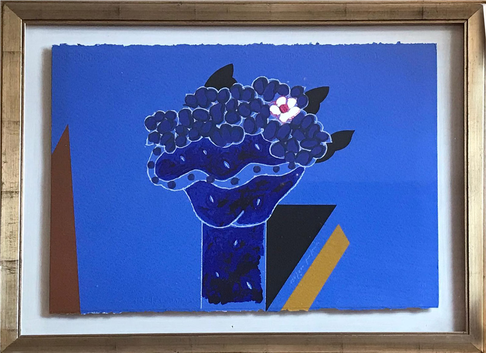 Concetto Pozzati - Five White Petals