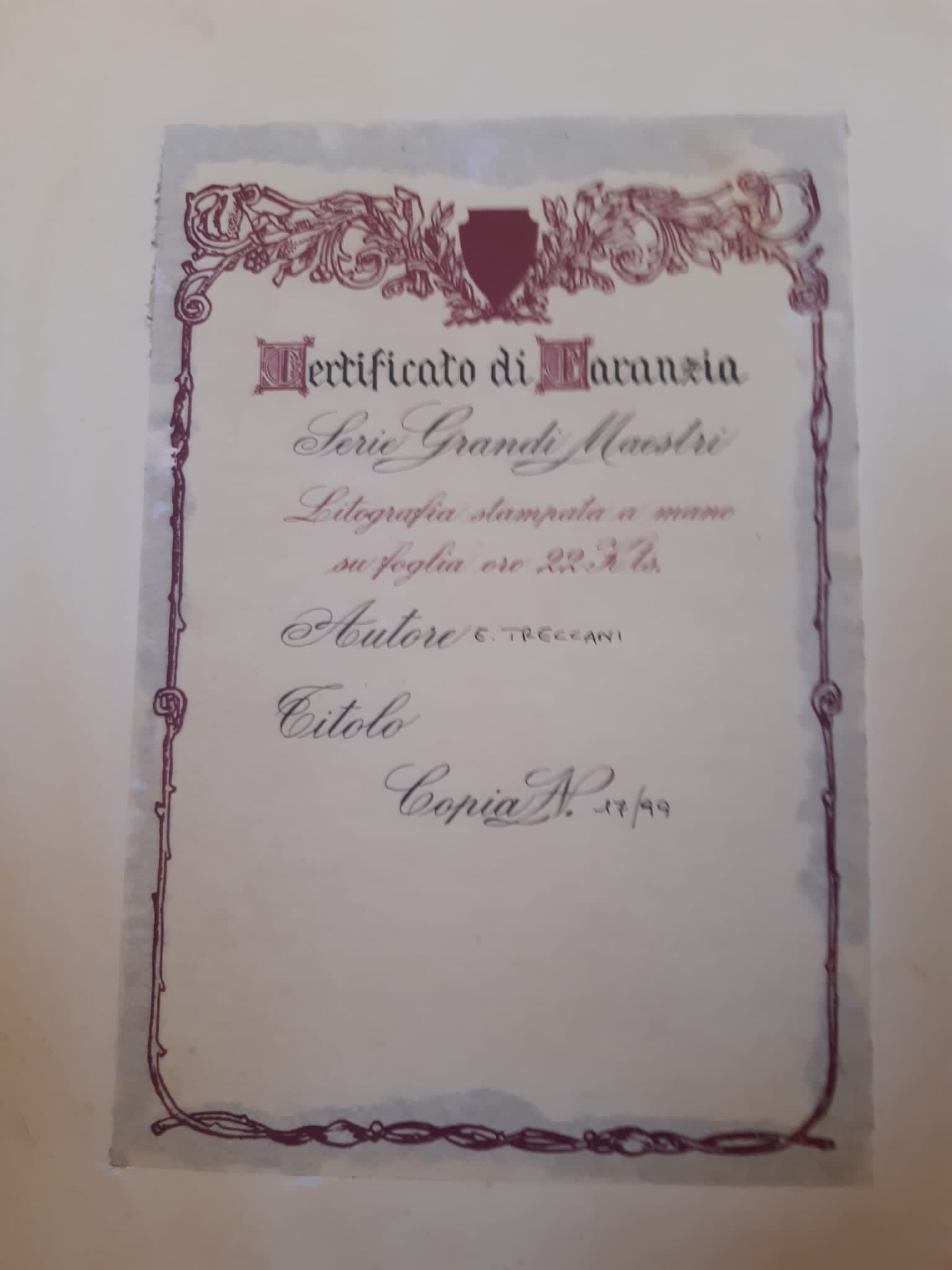 Ernesto Treccani - Senza titolo