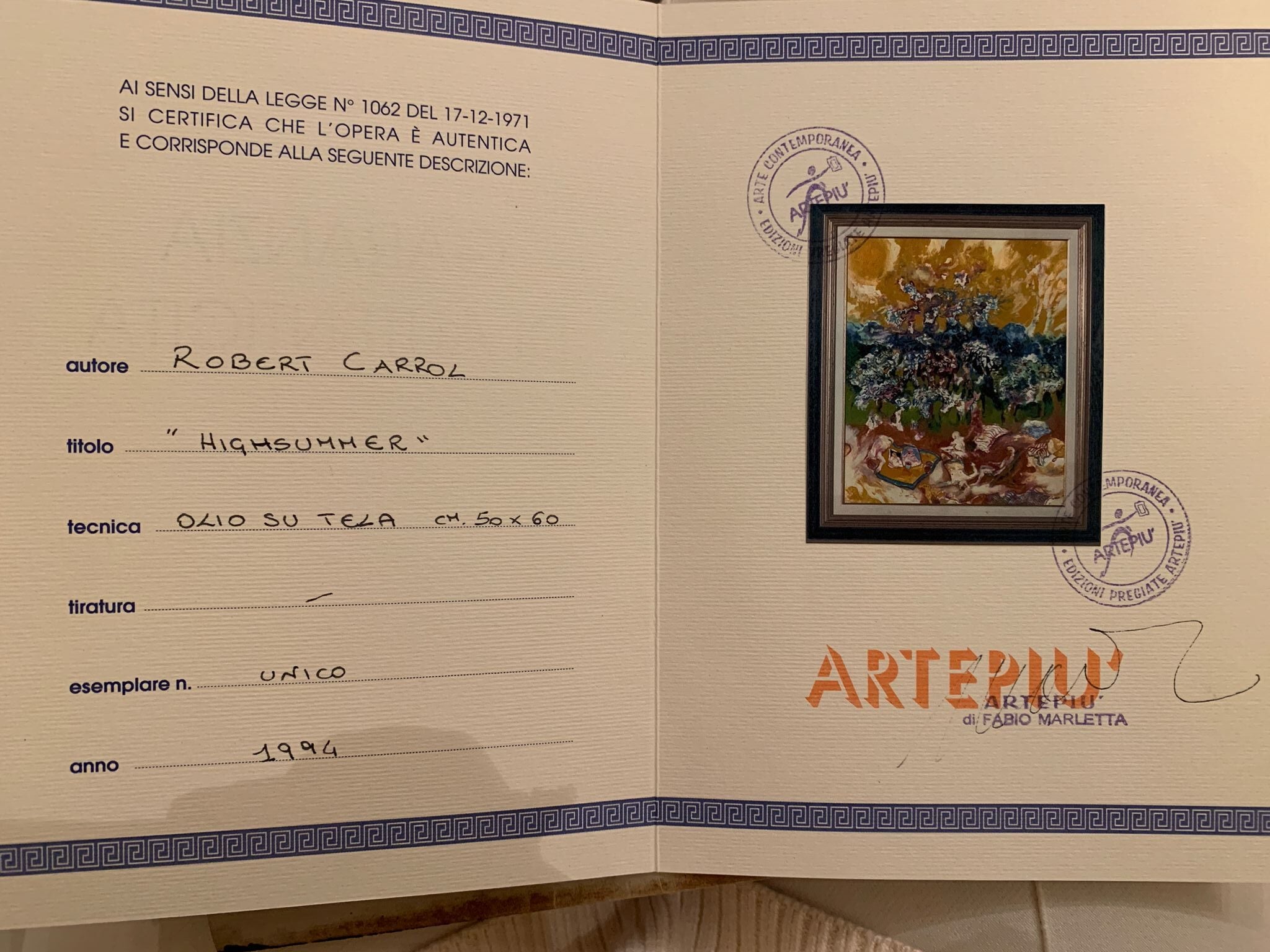 Robert Carroll - Highsummer