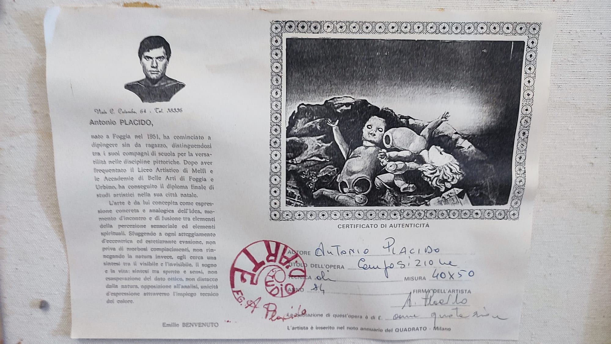 Antonio Placido - Composition