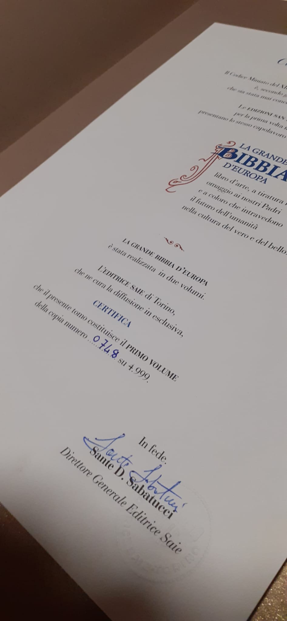 La grande Bibbia d'Europa - Saie Editrice