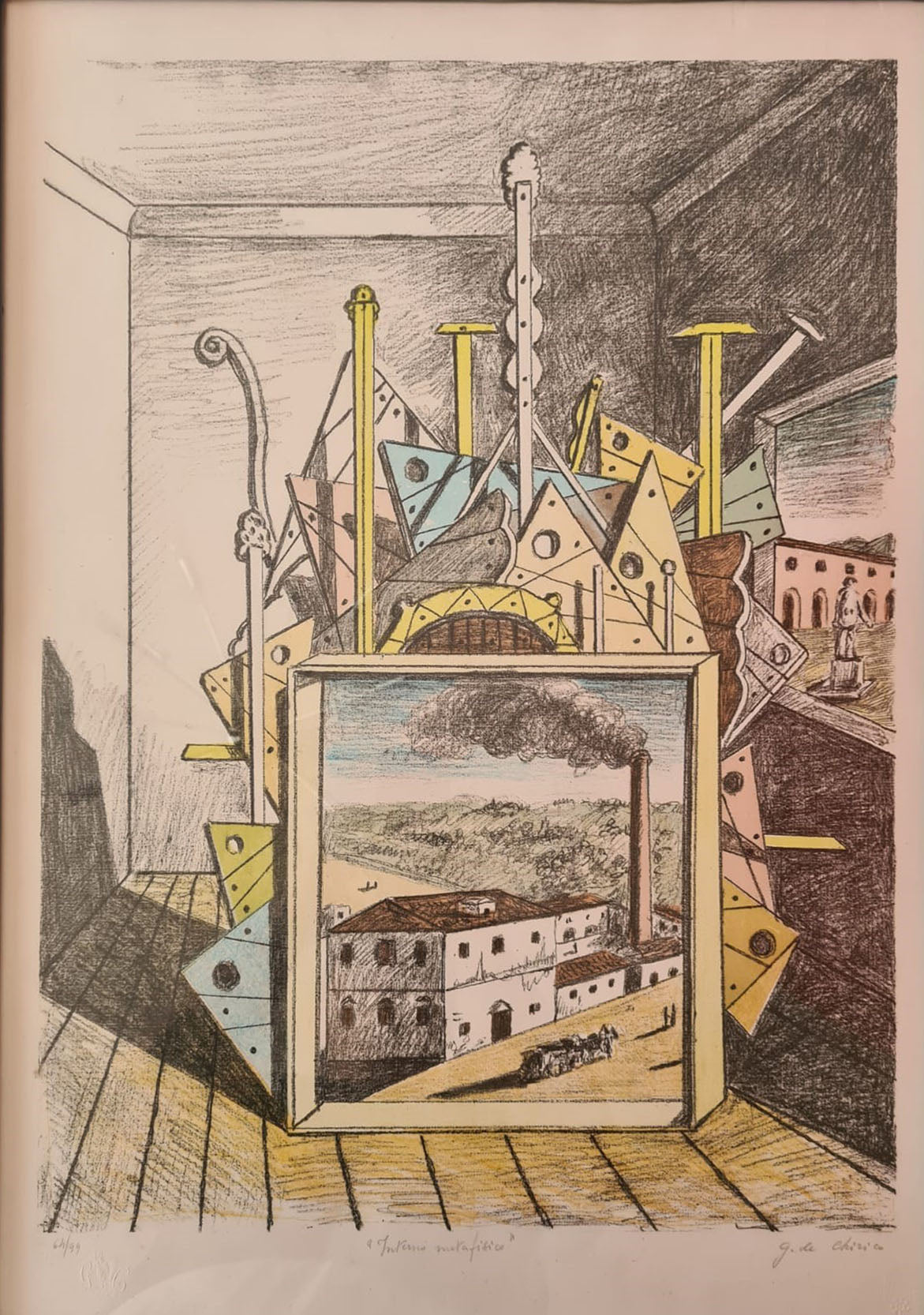 Giorgio De Chirico - Interno metafisico