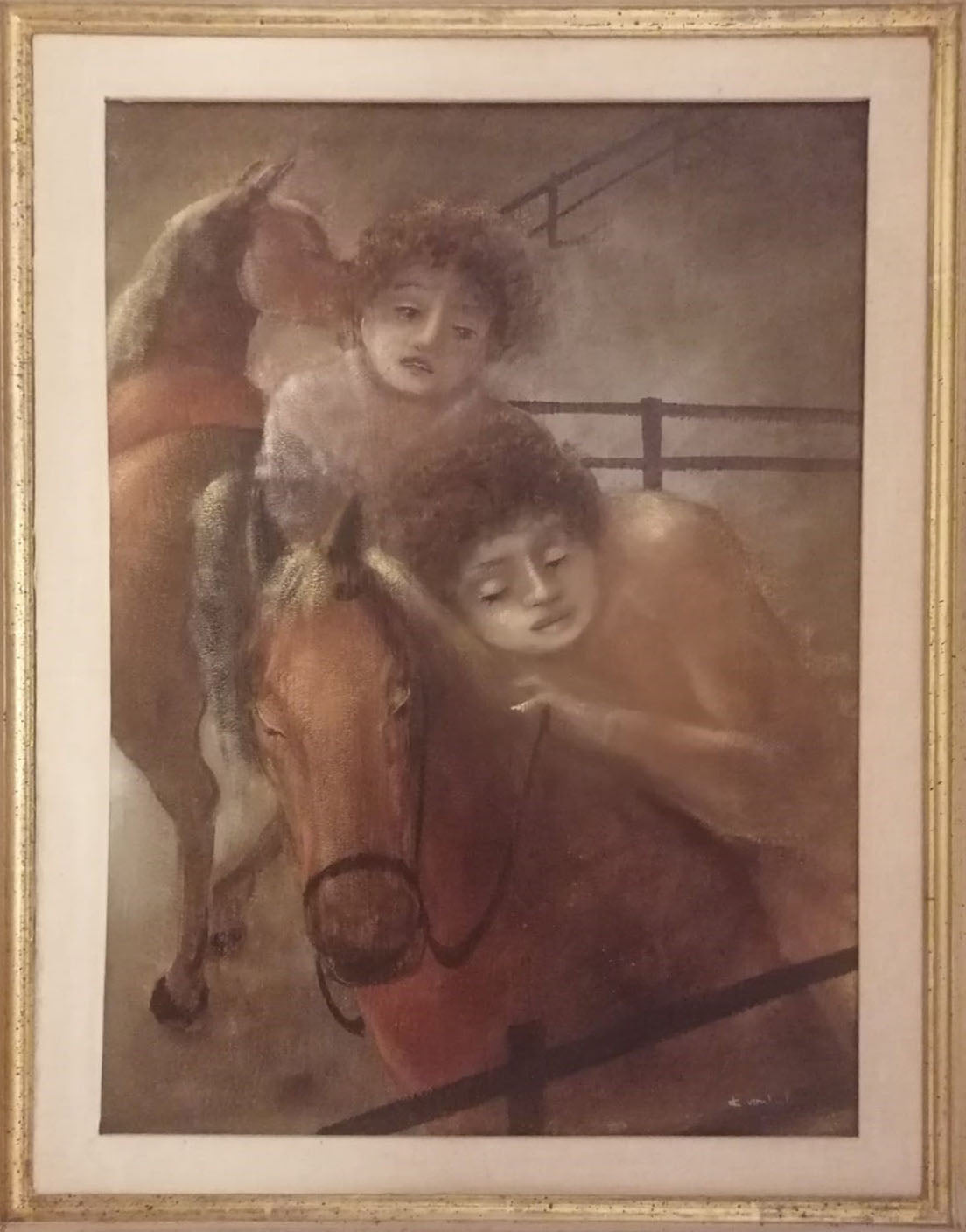 Karl von Laufen - Bimbi a cavallo