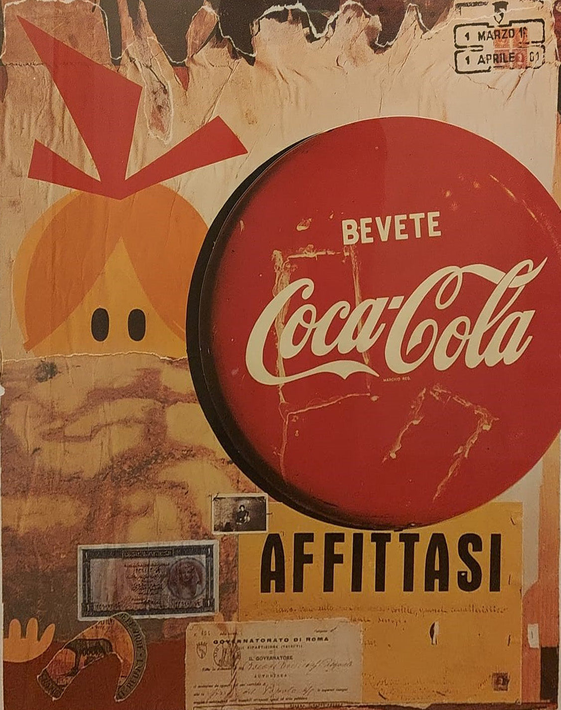 Mimmo Rotella - Coca Cola