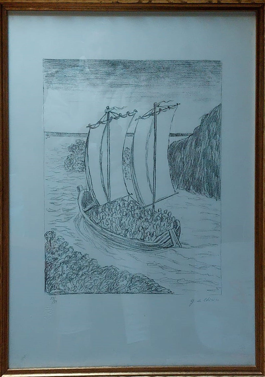 Giorgio De Chirico - La barca misteriosa
