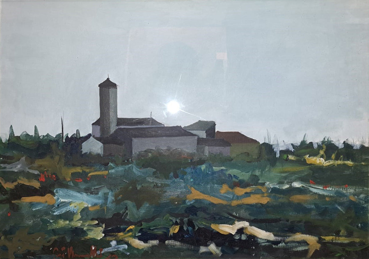 Autore Sconosciuto - Paesino in campagna
