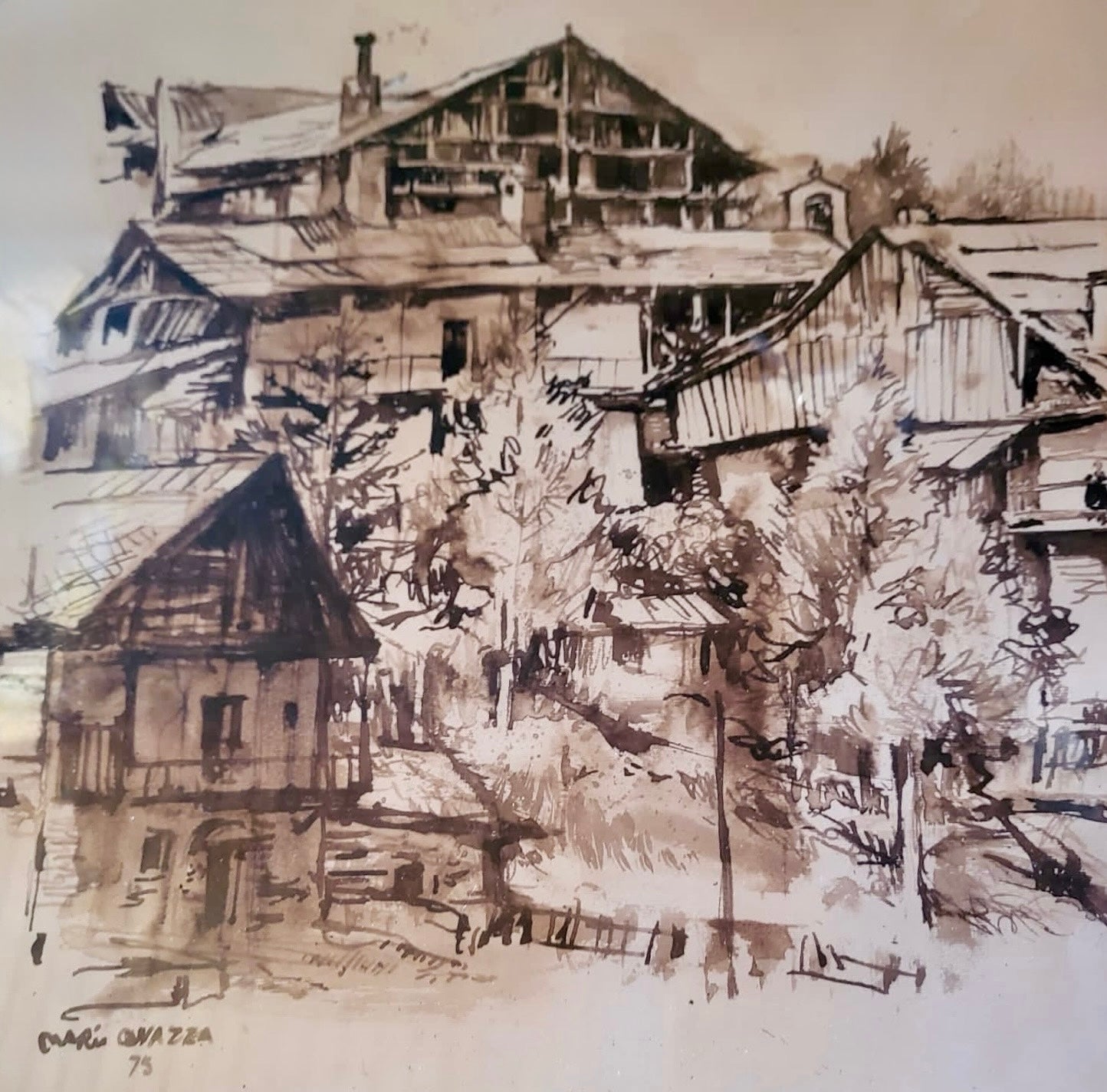 Mario Covazza - Veduta del paese