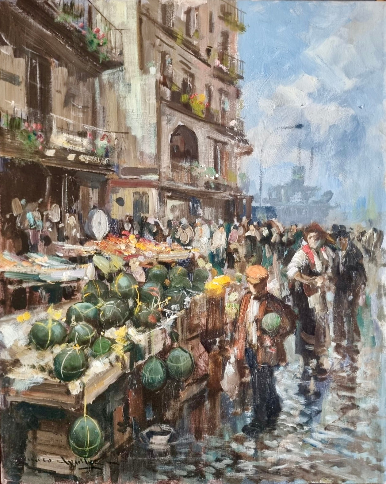 Enrico Aprile - Pozzuoli, Sul porto