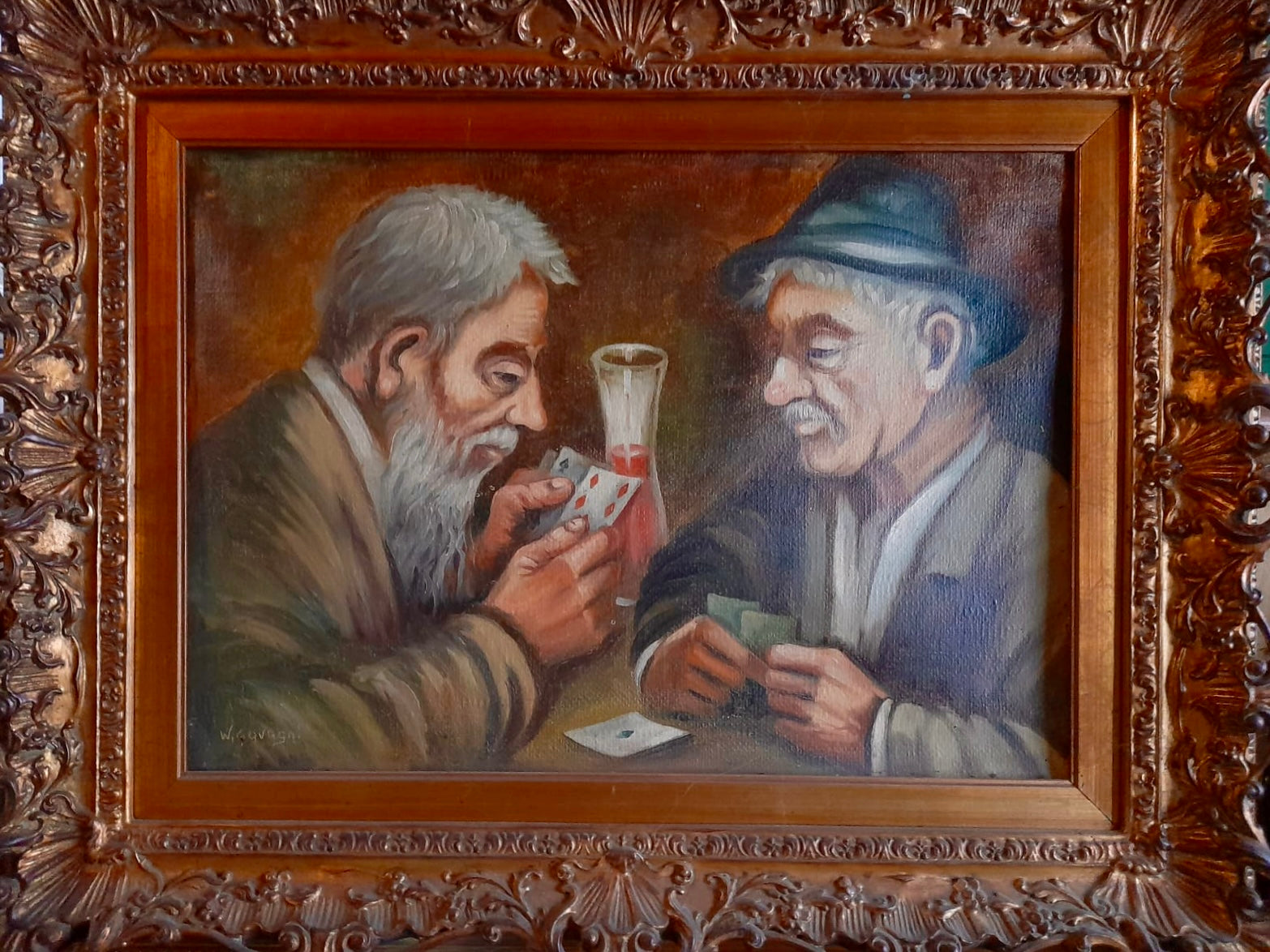 Walter Gavagni - Sin título (jugadores de cartas)
