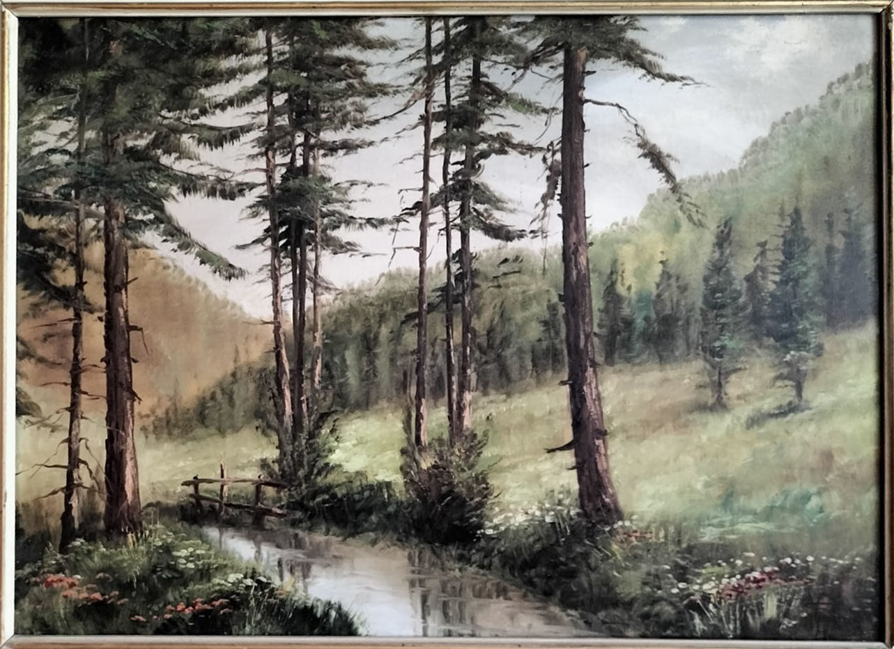 Unknown Artist - Untitled (woodland landscape)