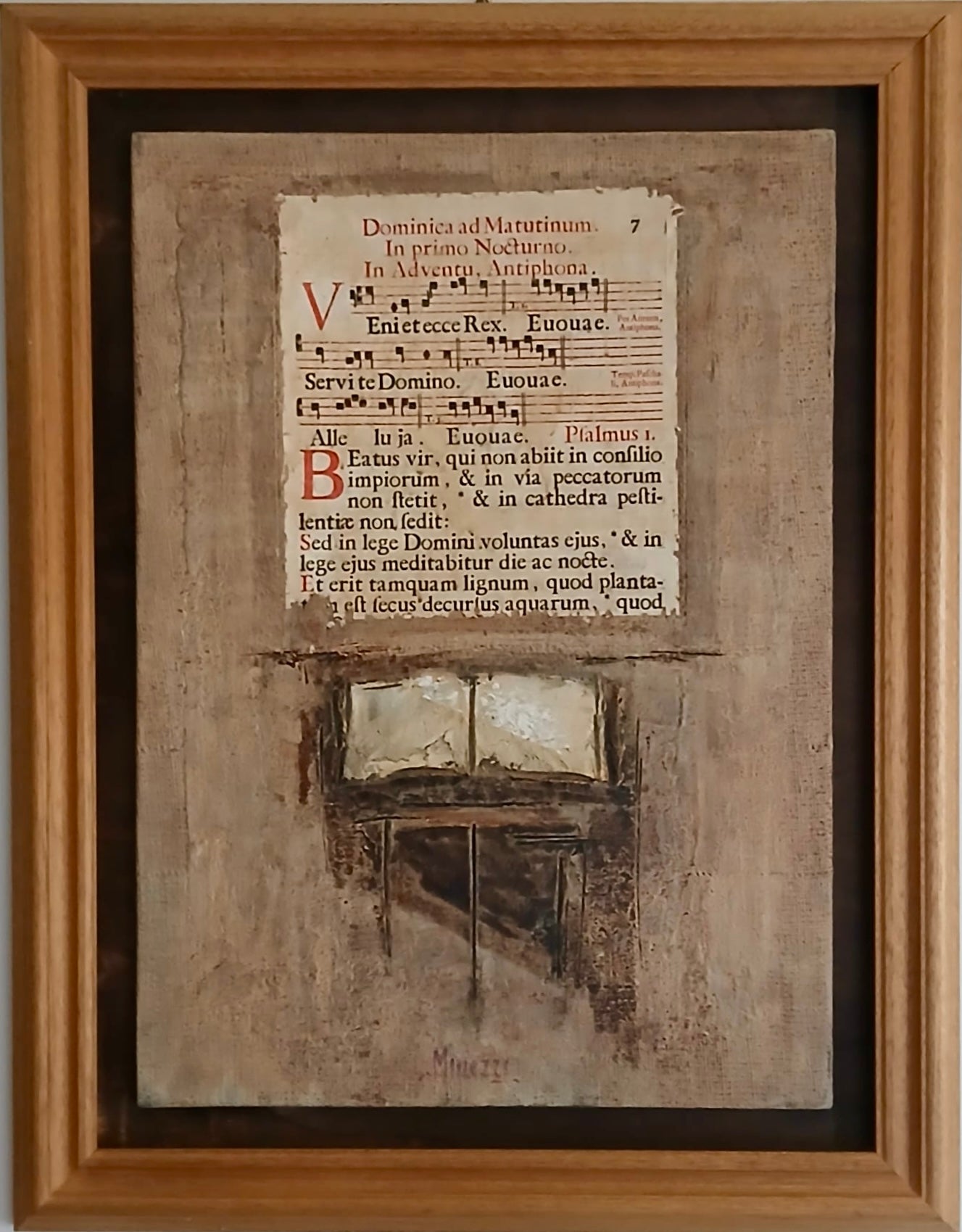 Dipinto Restauro di Antifonario di Antonio Minezzi