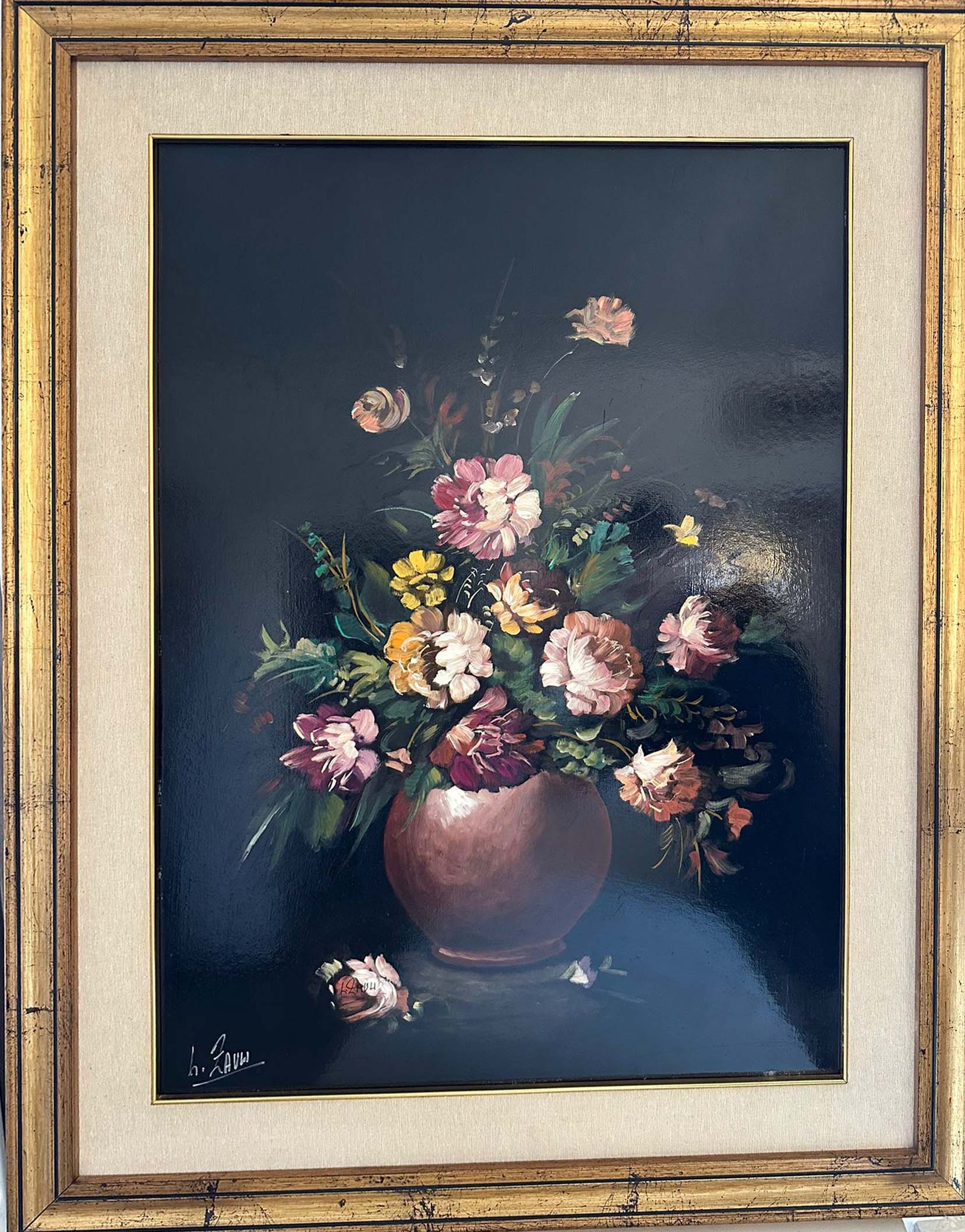 Dipinto floreale Fiori antichi di Luciana Zauli