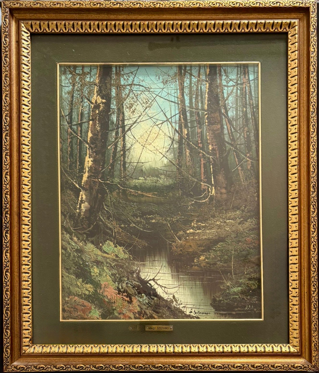 Boscaglia, olio su tavola di Carlo di Stefano
