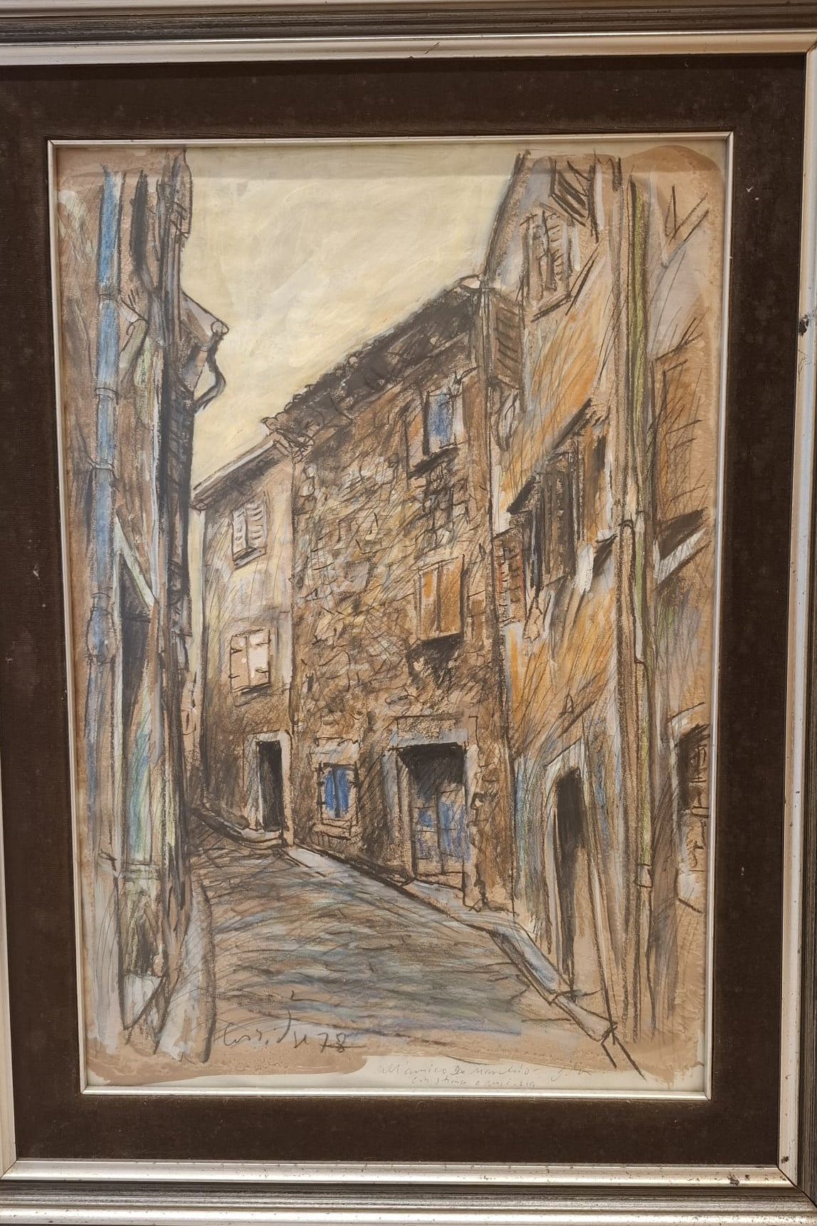 Scorcio cittadino, disegno di John Corbidge