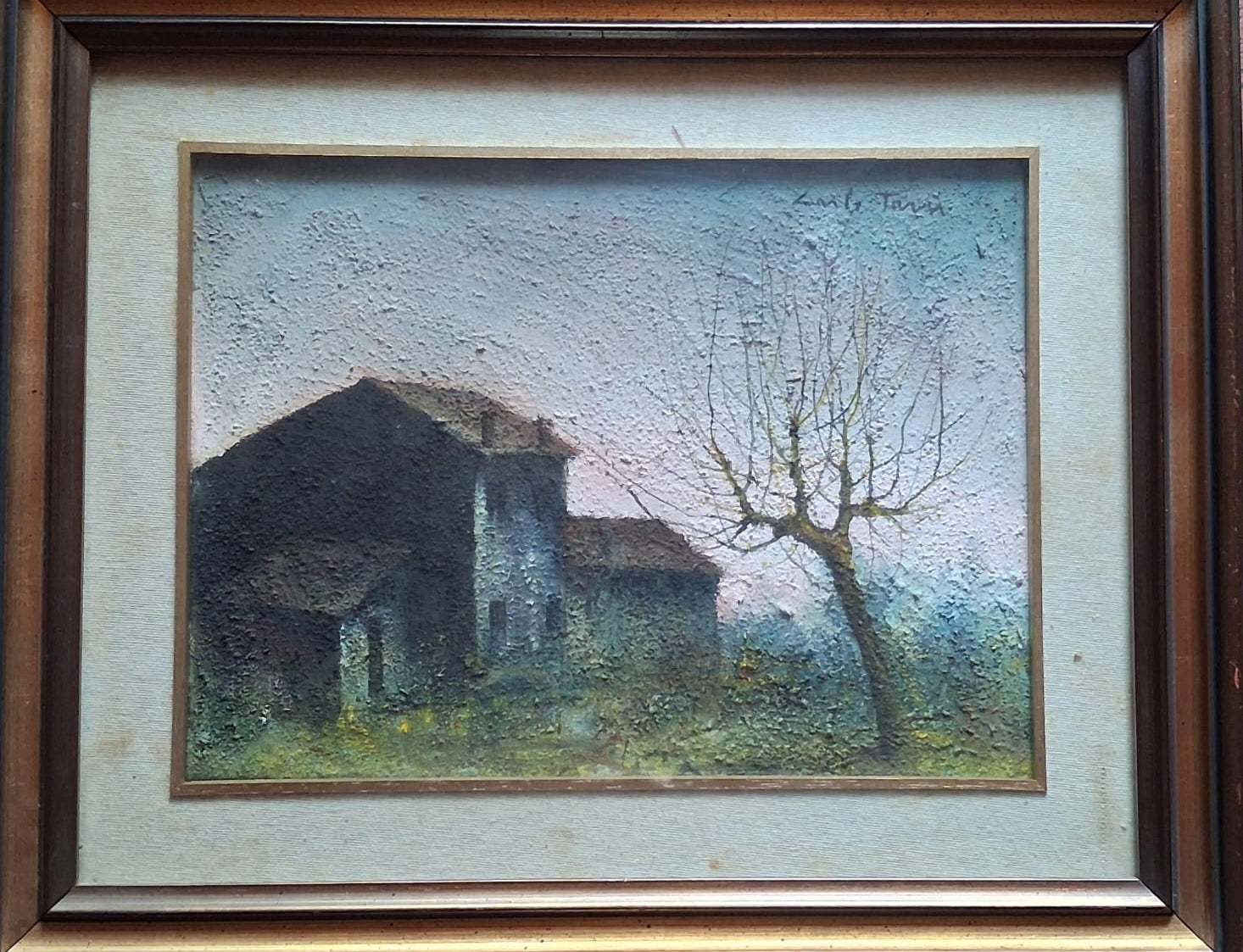 Casolare in un paesaggio, opera di Carlo Tassi