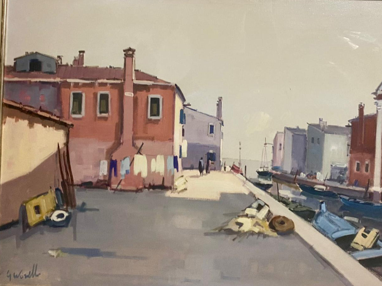 Riva di Burano – Olio – Giancarlo Novello