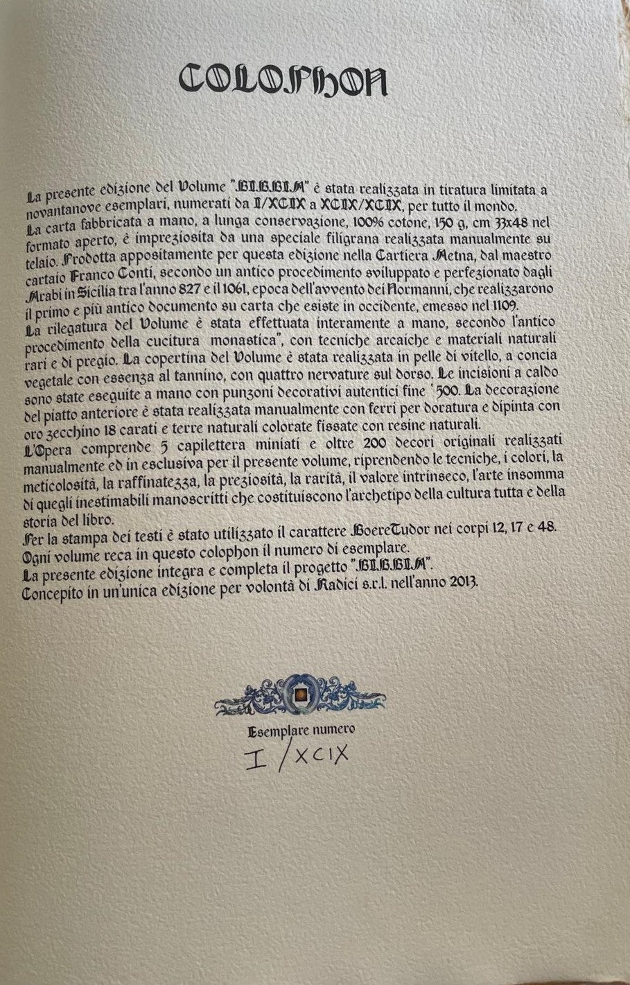 Bibbia – Editoria di Pregio – Casa Editrice Radici