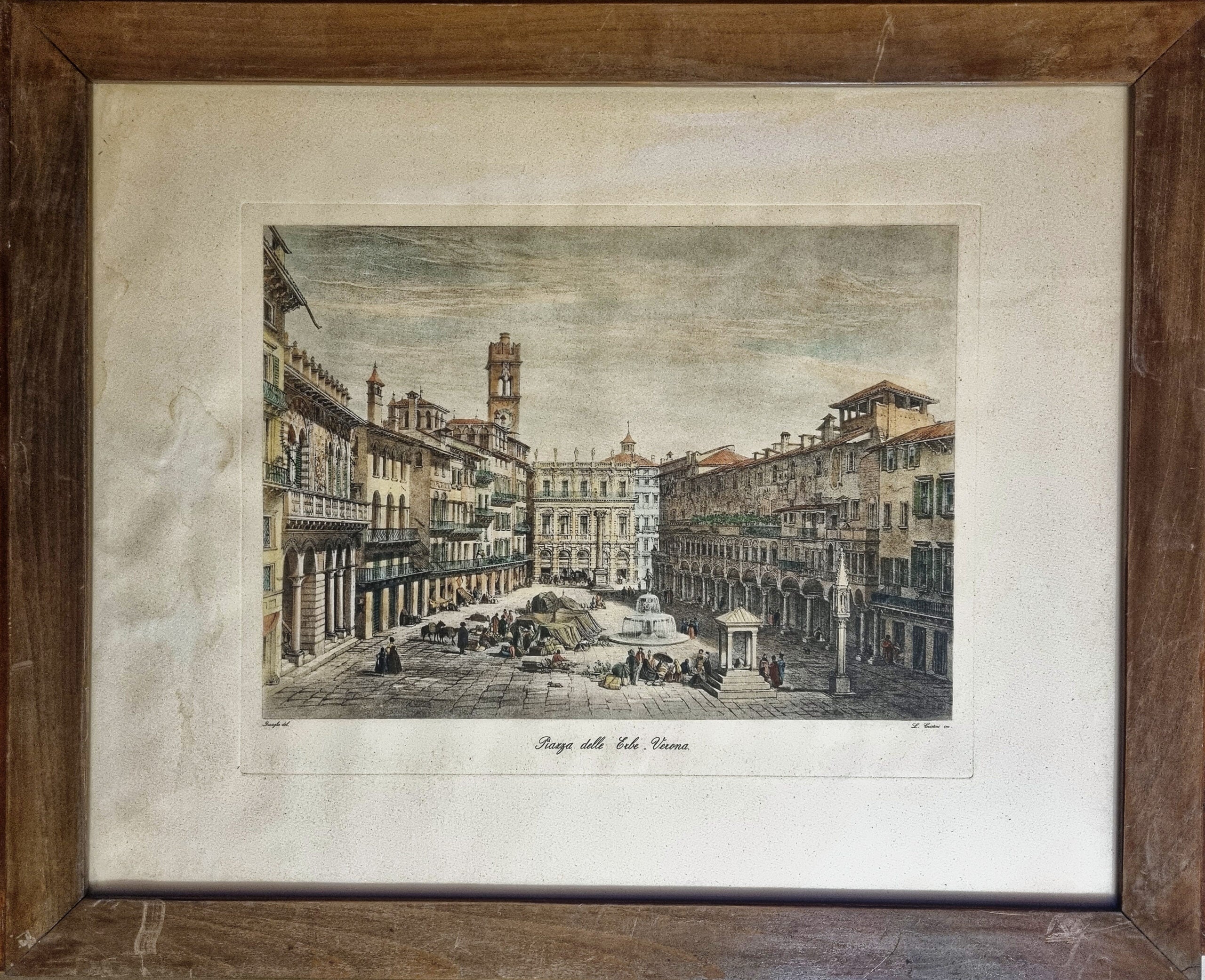 Luciano Cristini - Piazzale delle Erbe, Verona