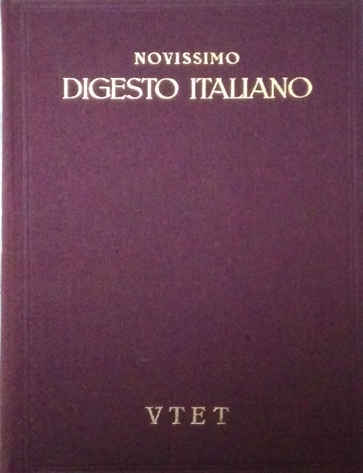 Novissimo digesto Italiano - Utet