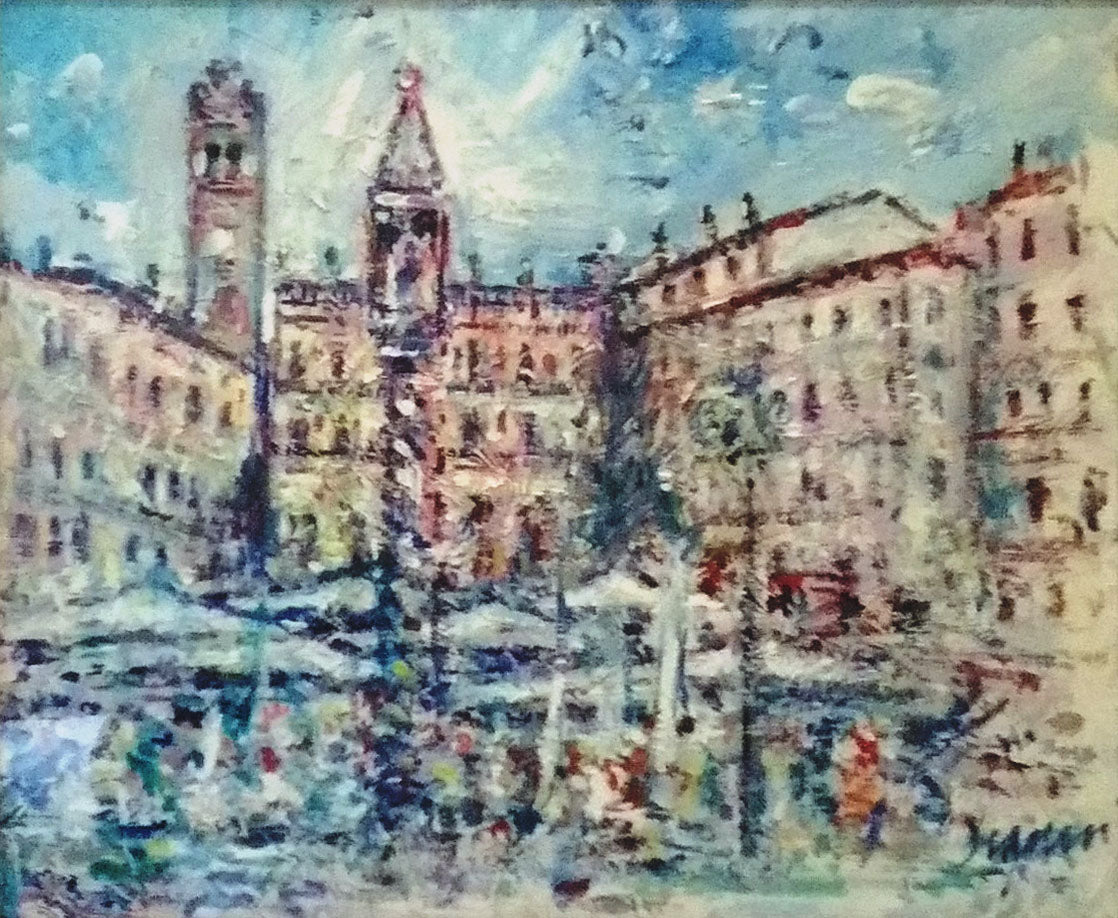 Eugenio Degani - Piazza delle erbe (Verona)